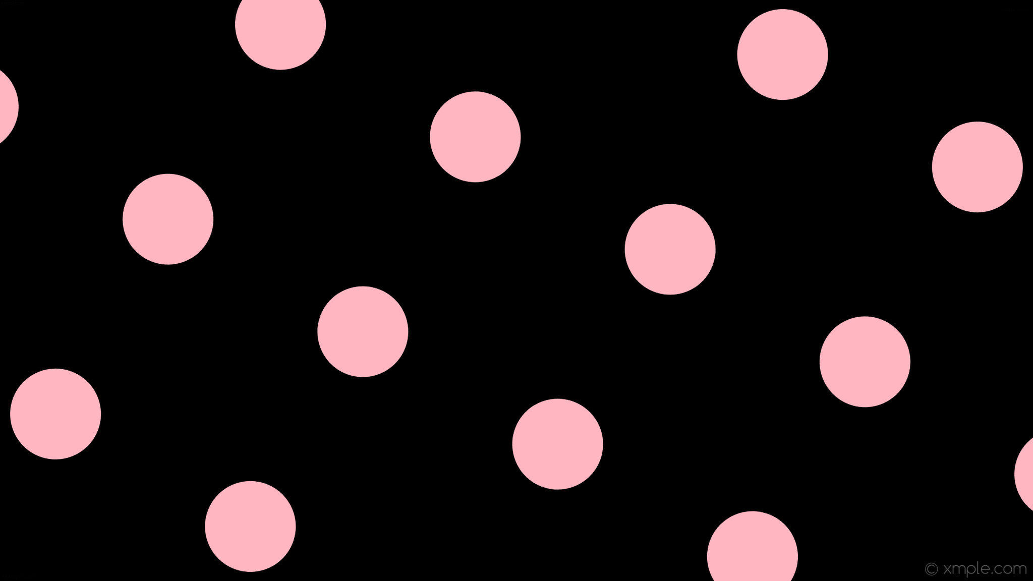 wallpaper pink black spots polka dots light pink #000000 #ffb6c1 330Â° 180px  446px