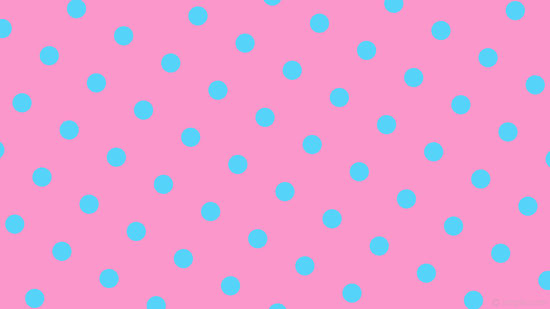 wallpaper cyan spots pink polka dots #fb97ca #55d3f8 60Â° 67px 190px