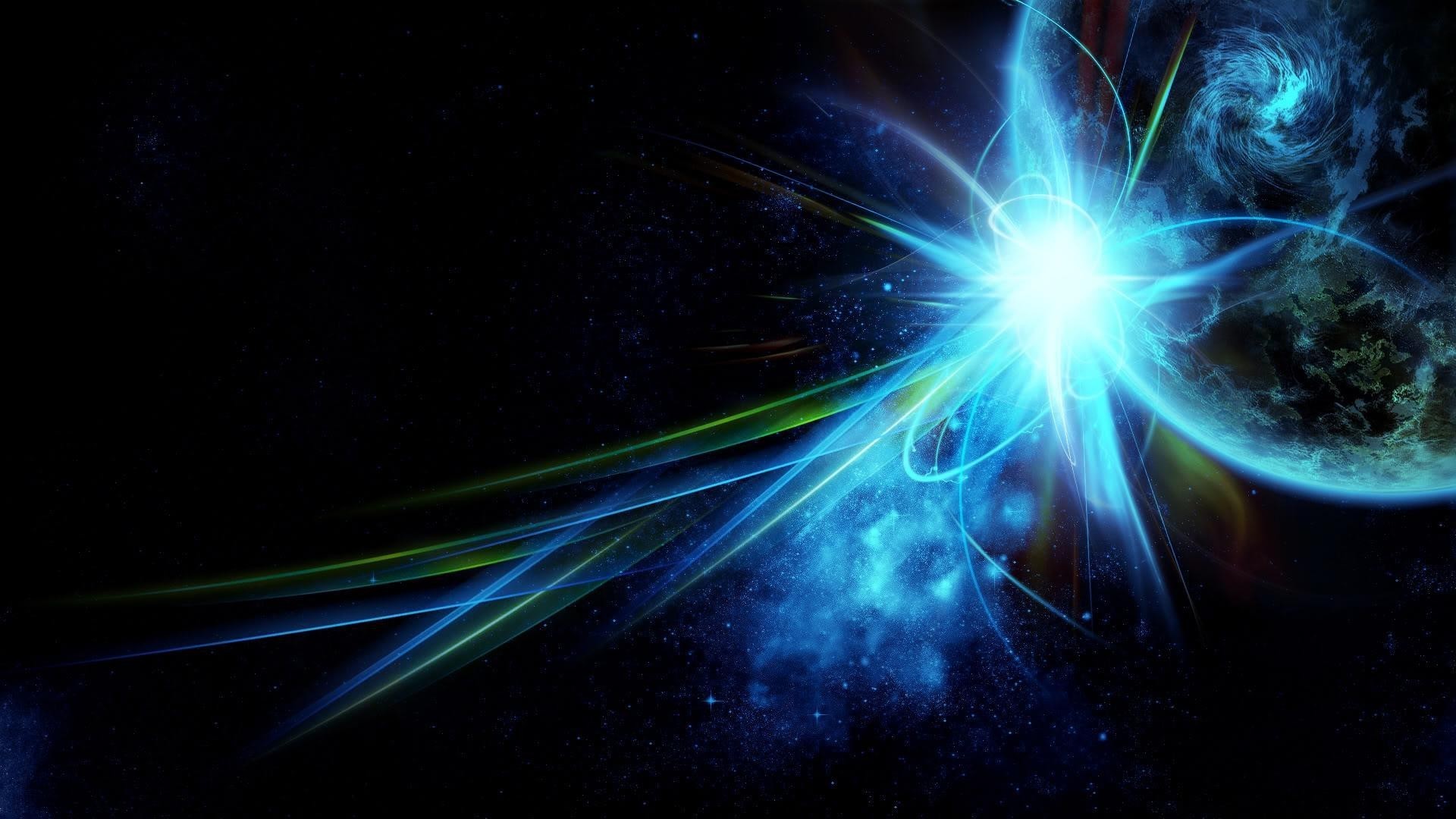 Wallpaper abstract, space, space fantasy, blue