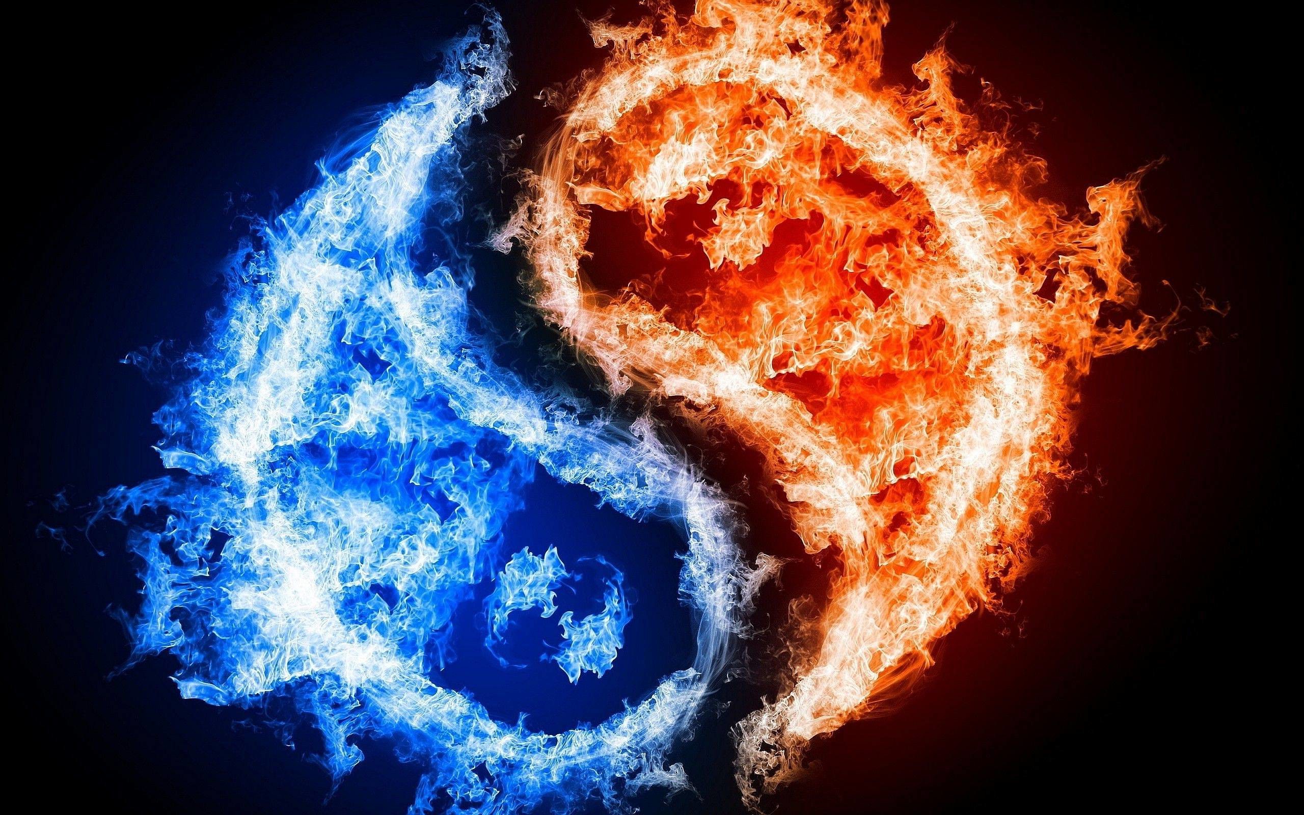 Yin Yang Fire Ice Wallpapers | Pictures
