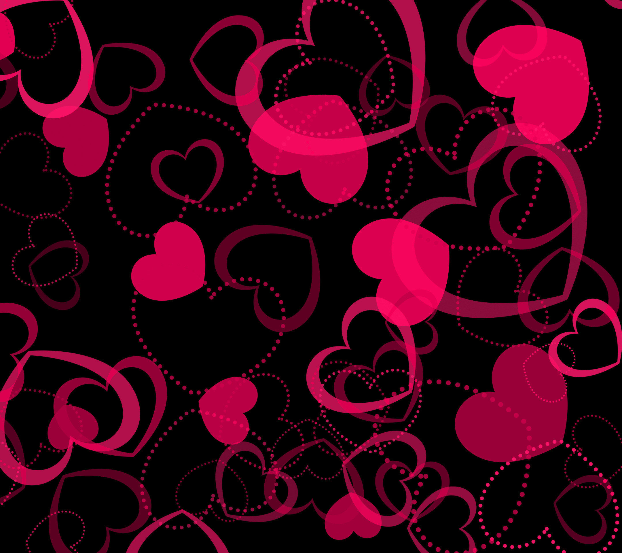 Pink Hearts Wallpapers – Wallpaper Zone