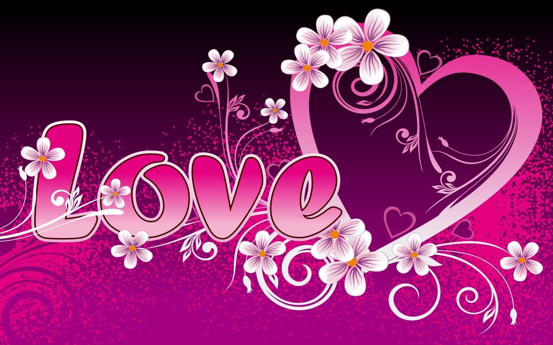 Wallpapers Backgrounds – Pink Love Heart Wallpaper Resolution
