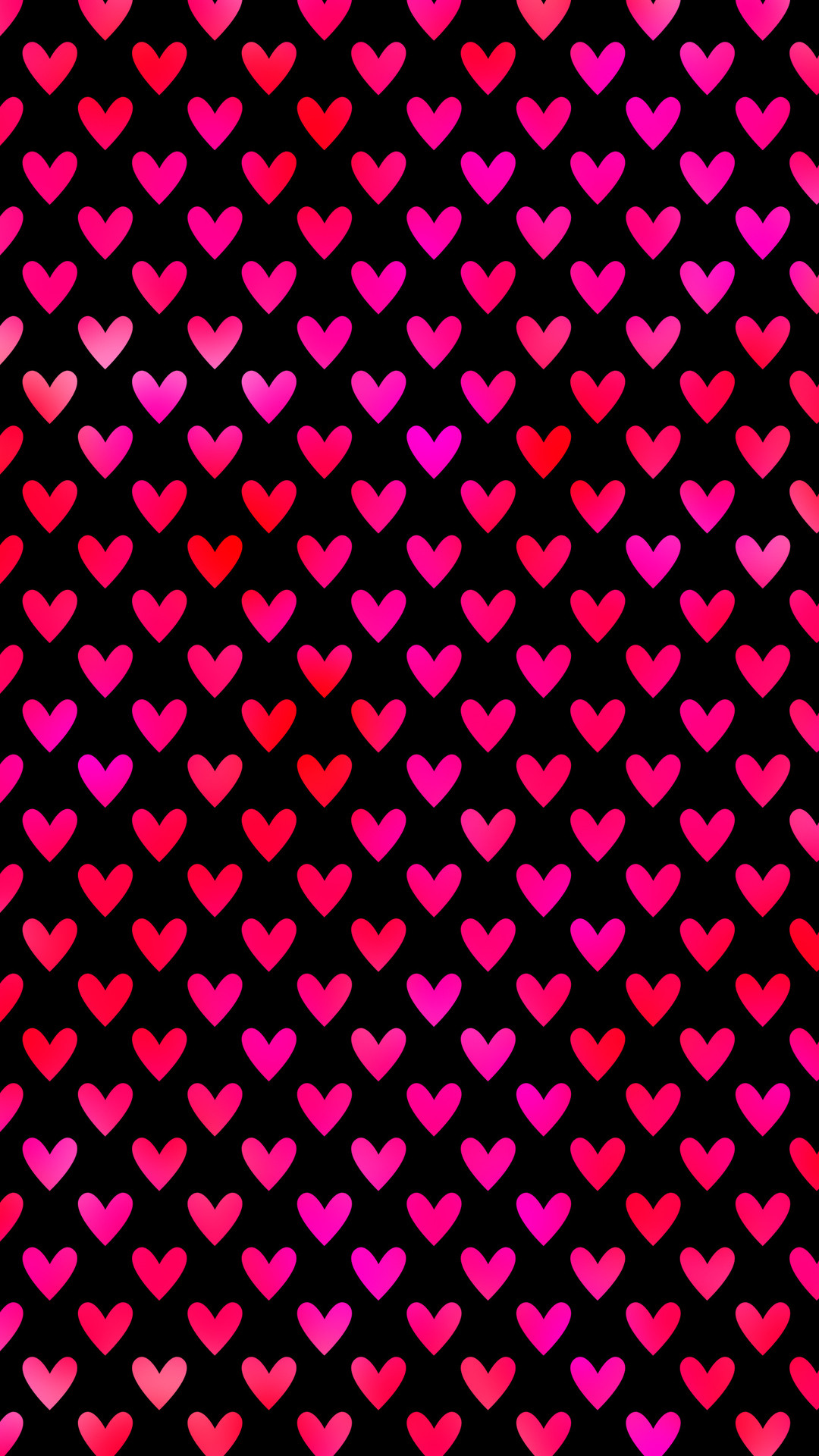 Red and pink hearts Wallpaper