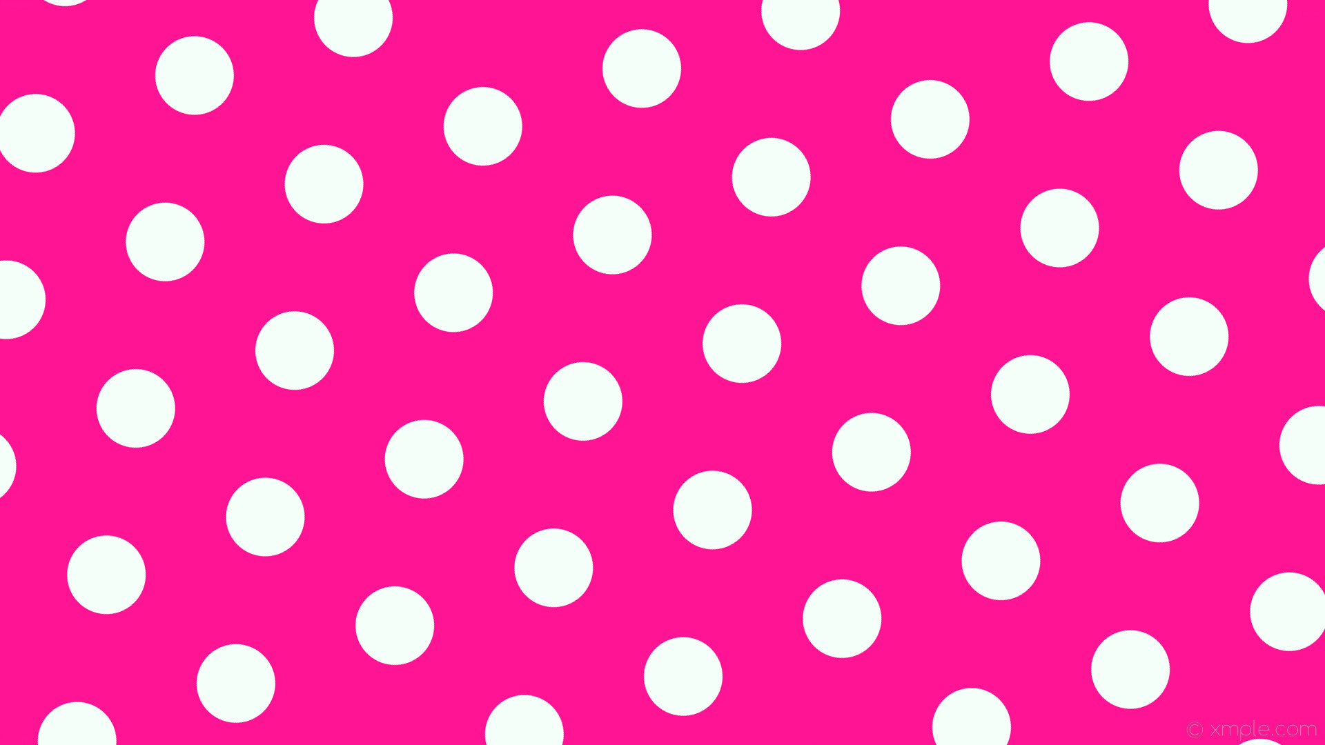 wallpaper hexagon pink polka dots white deep pink mint cream #ff1493  #f5fffa diagonal 20