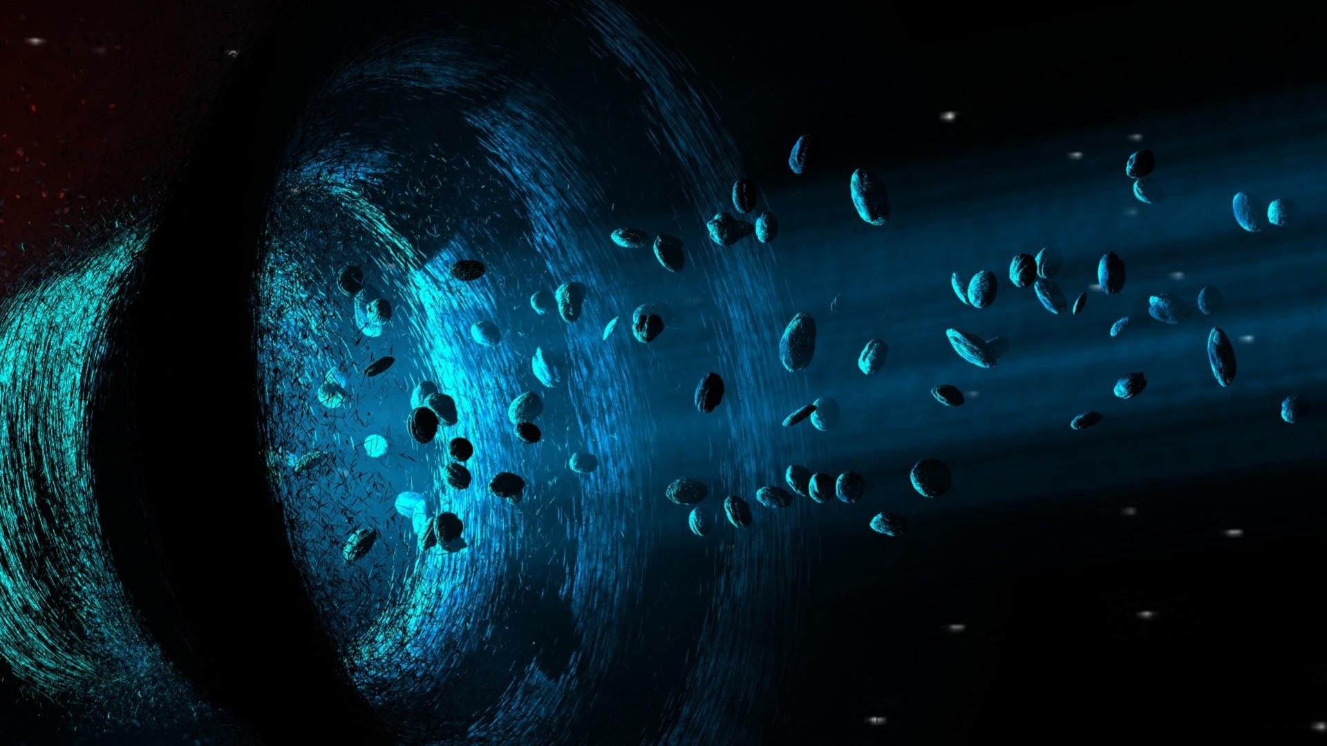 asteroids, black hole, funnel