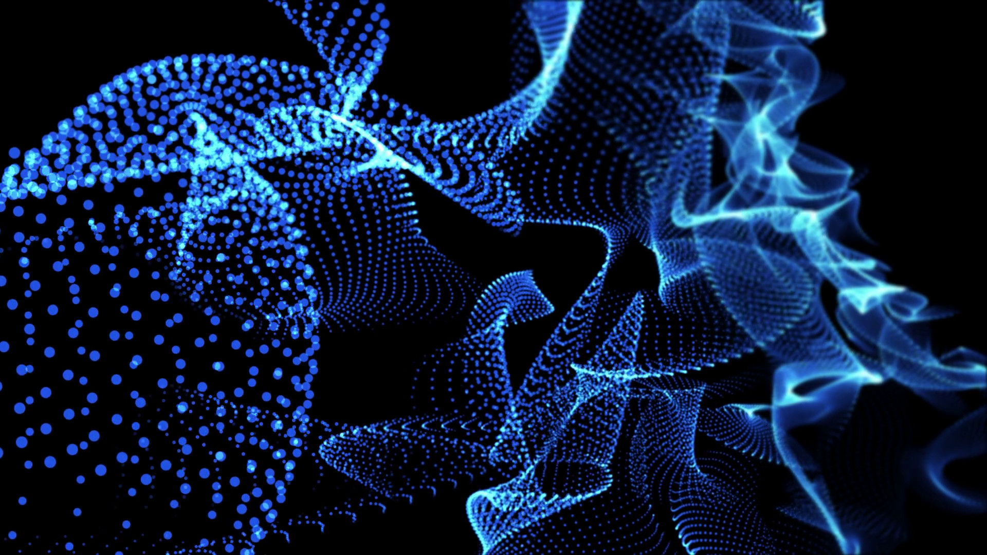 abstract neon background dancing particle loop Blue Motion Background –  VideoBlocks