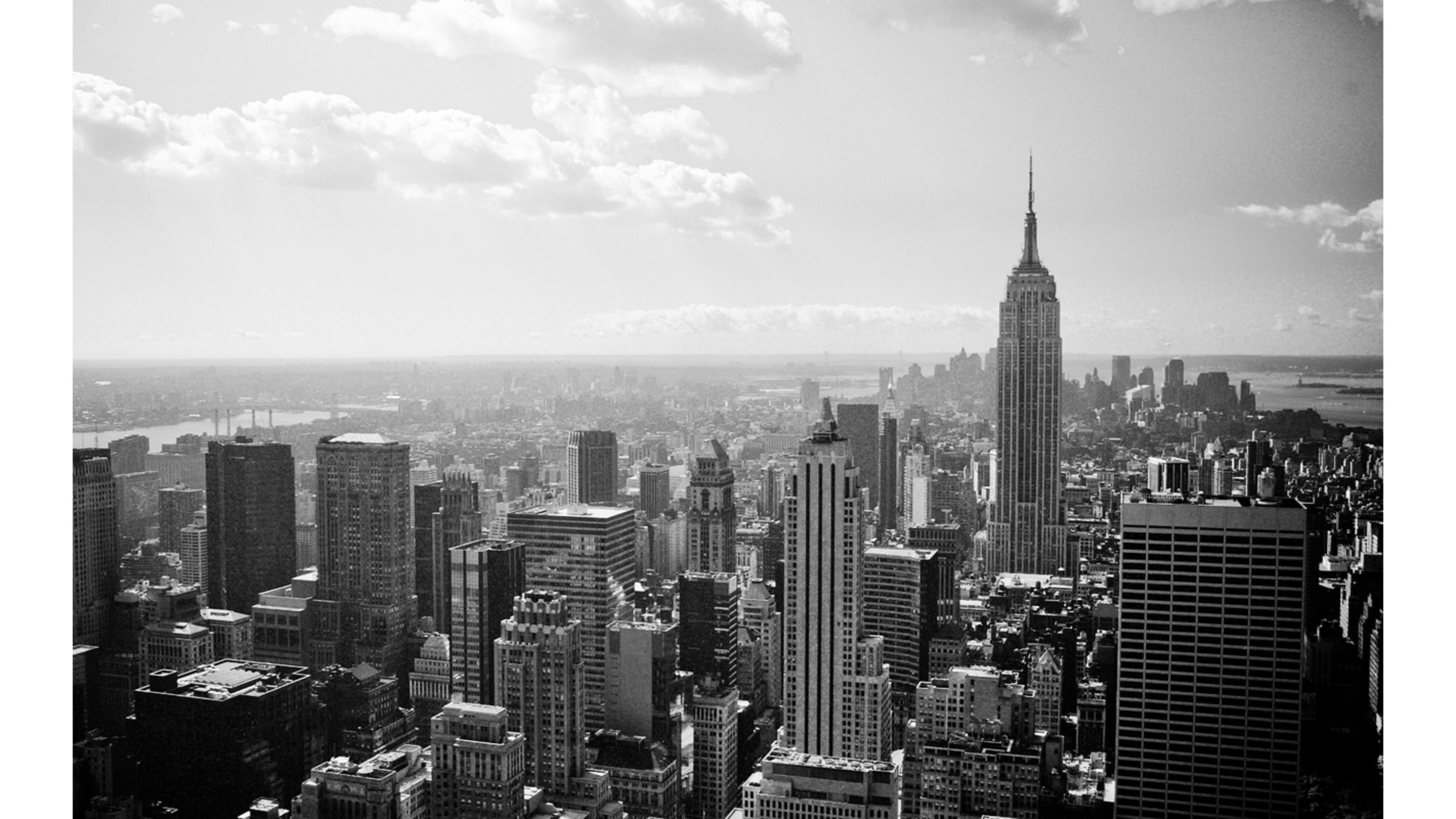 Black and White 2016 New York City 4K Wallpaper