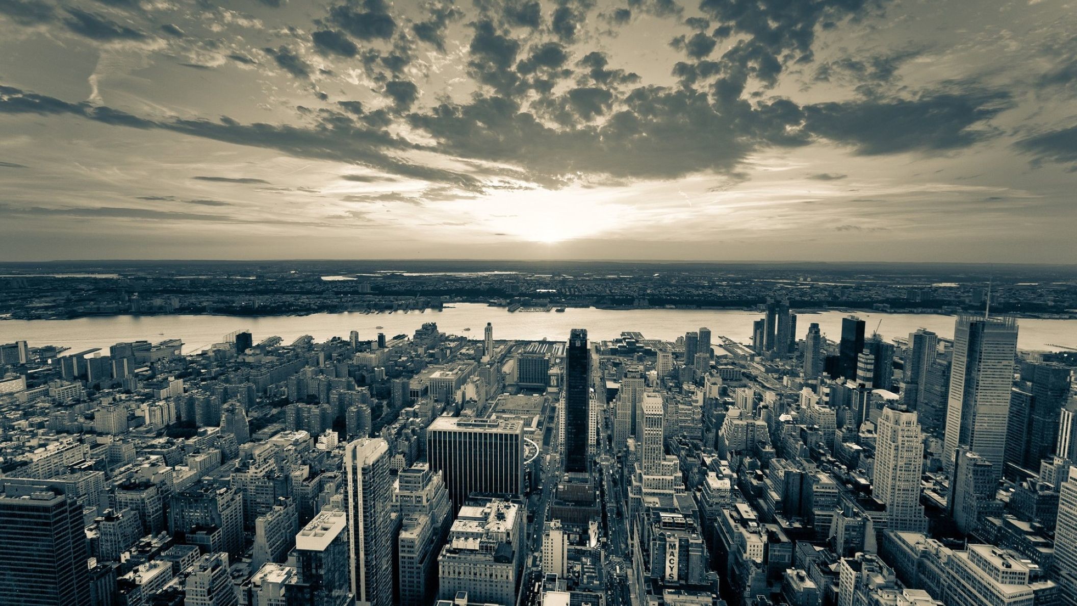 New York City HD Black and White Wallpaper