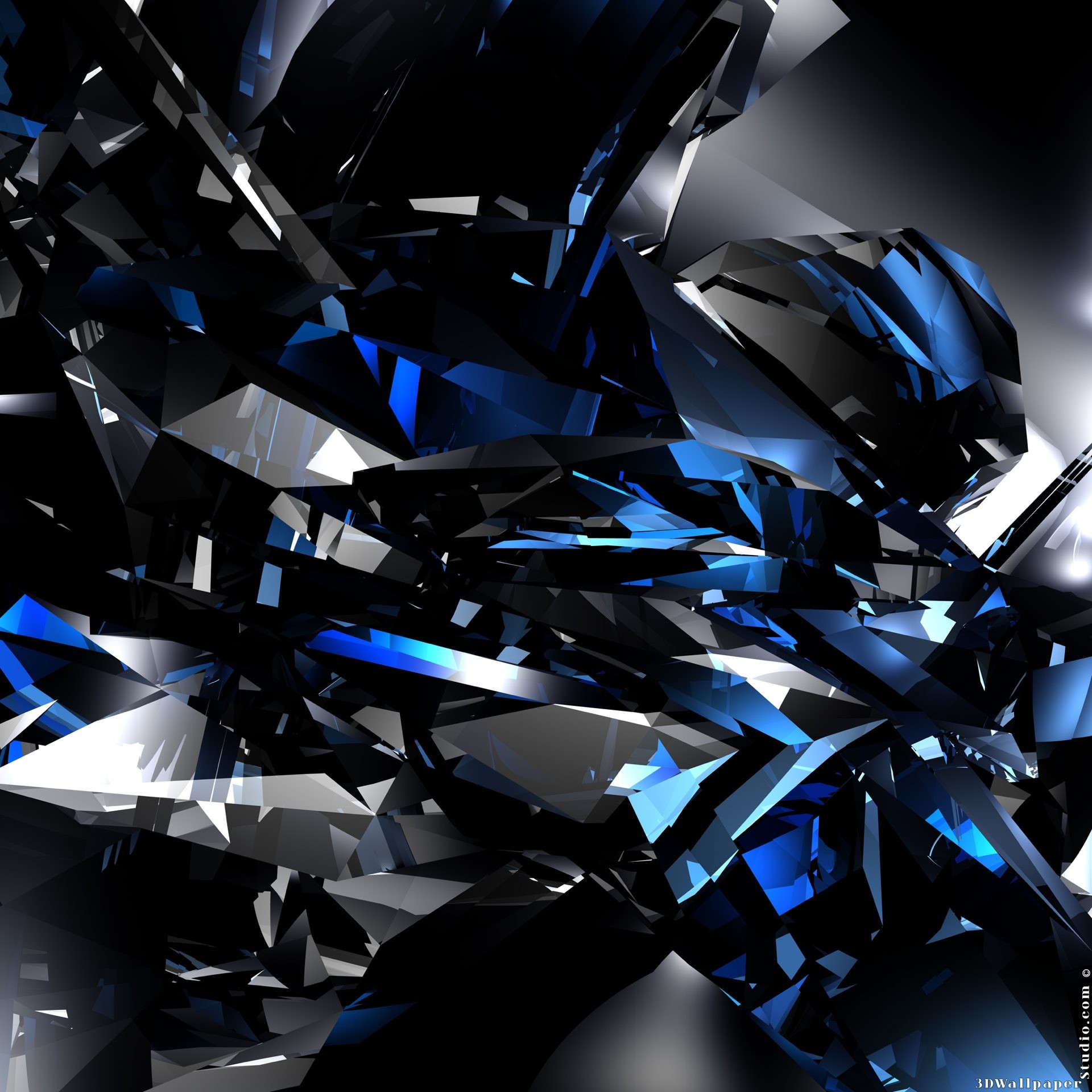 Cool Black Blue Android SmartPhone Wallpaper