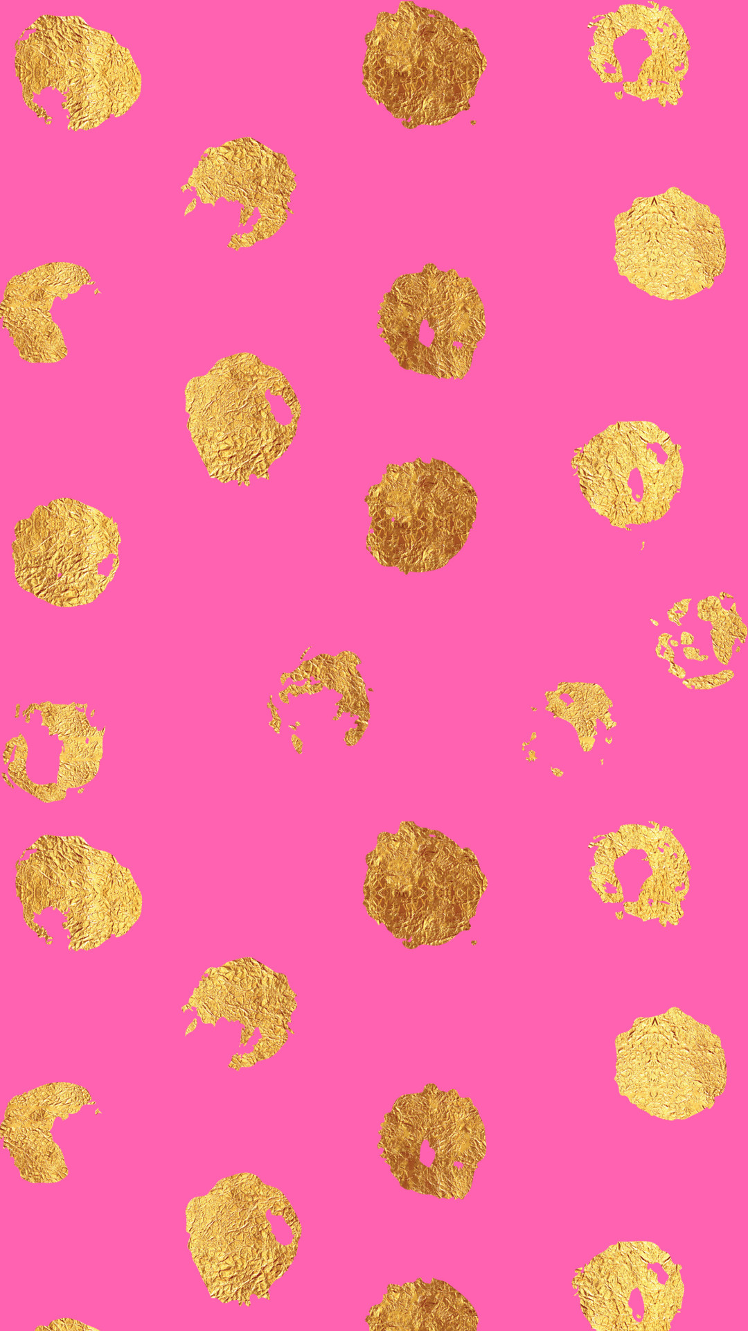 Click to download Pink with Gold Foil Phone Wallpaper