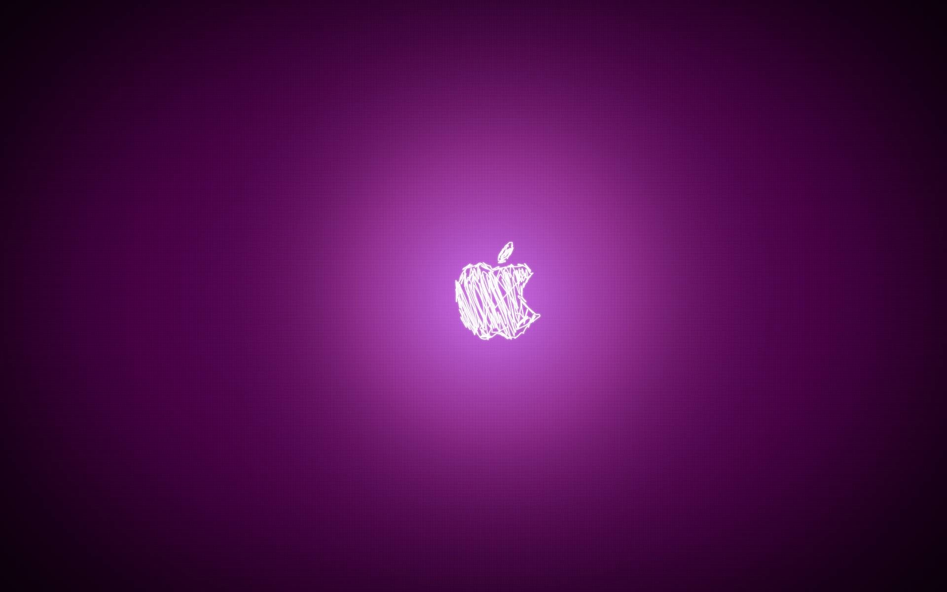Фиолетовые обои Apple