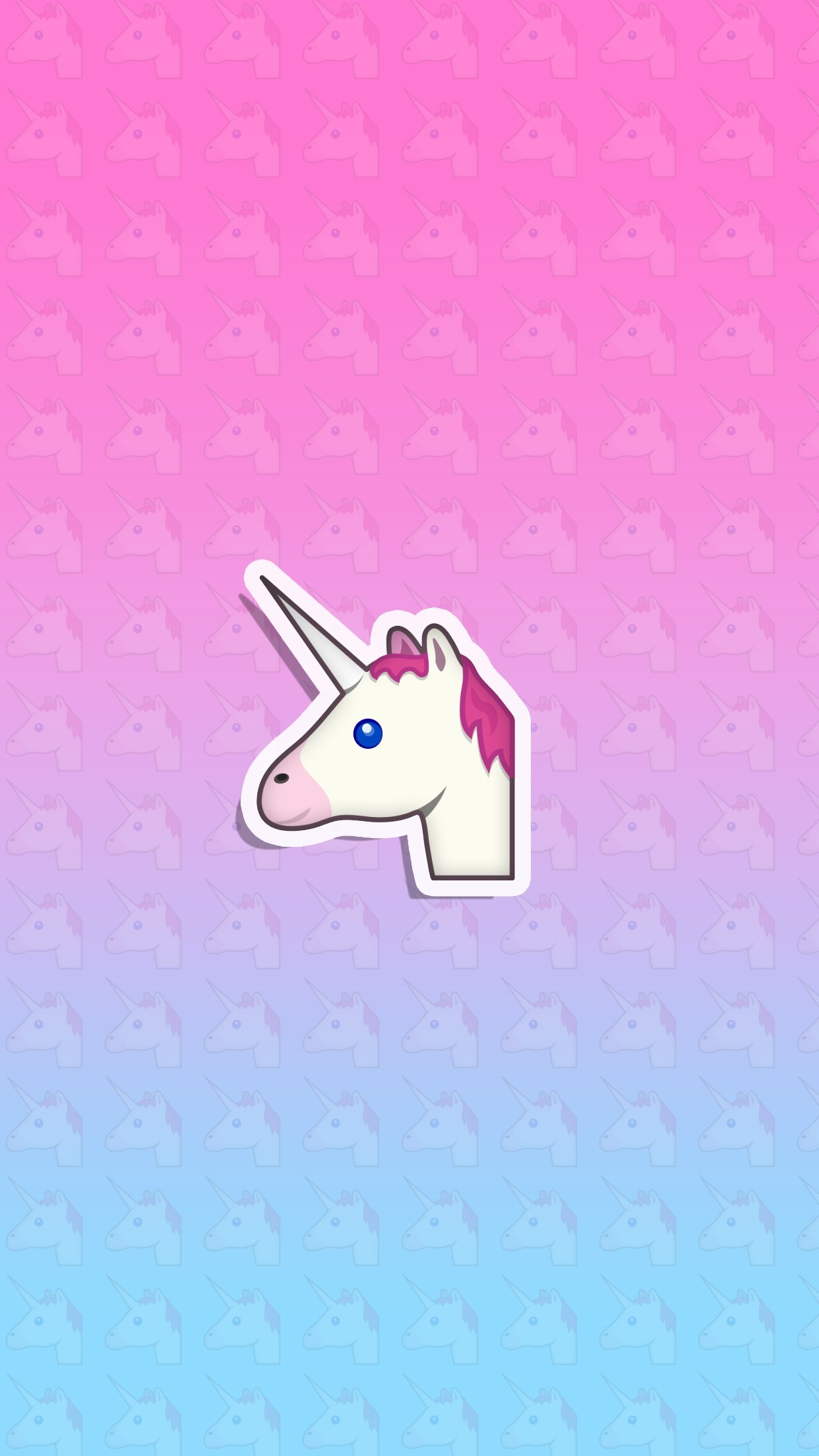 Wallpaper, background, iPhone, Android, HD, unicorn, Pink, Blue,