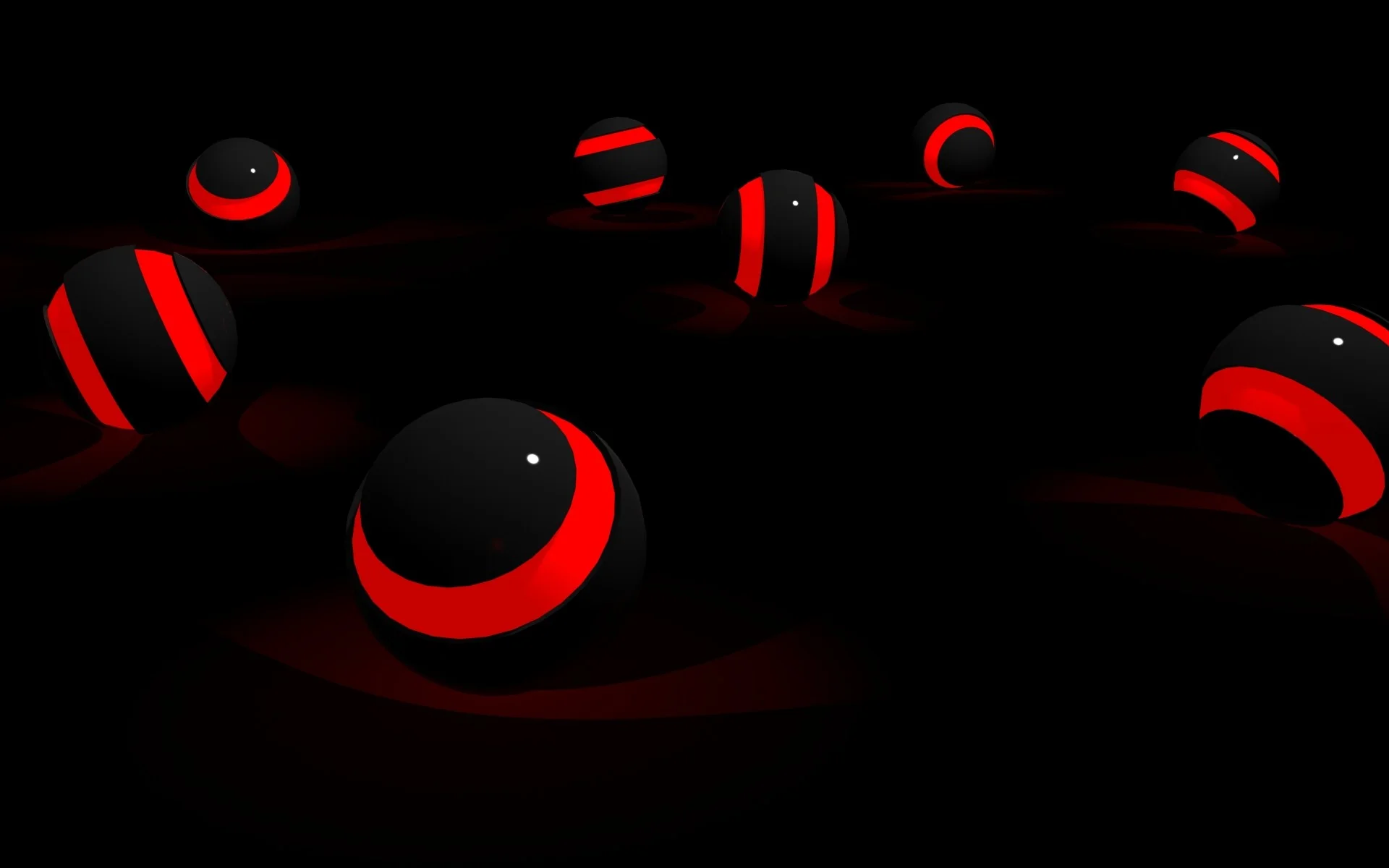 Black and Red Abstract Wallpaper