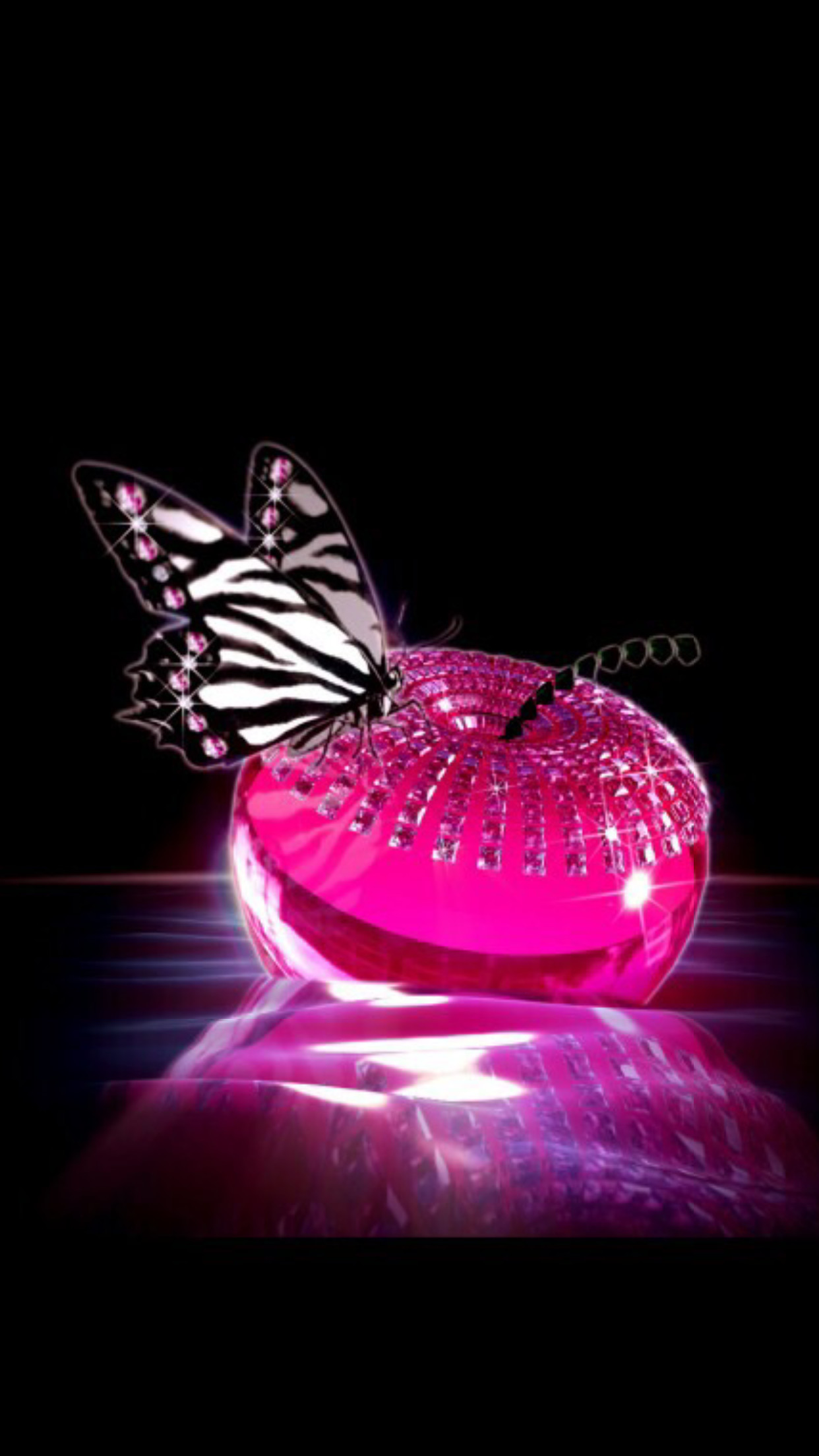 Black and pink Â· Butterfly WallpaperPink …
