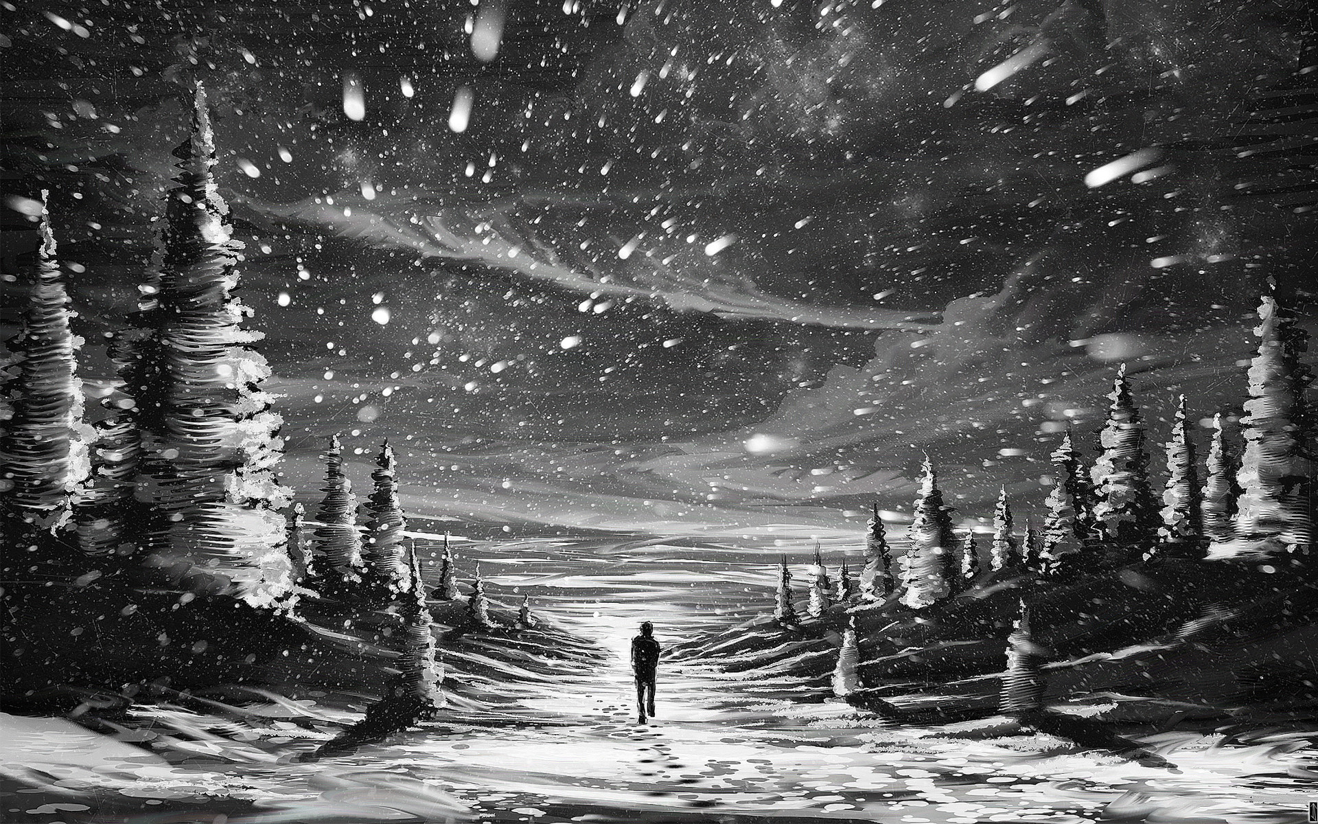 Alone in Snow wallpapers 80 Wallpapers