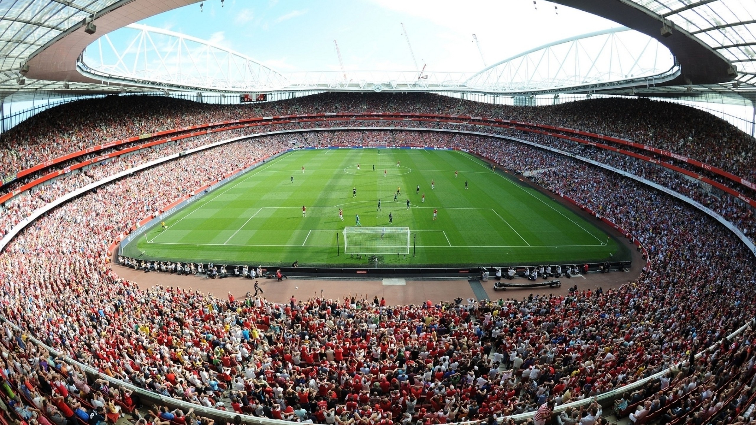 Wallpaper emirates stadium, stadium, emirates, field