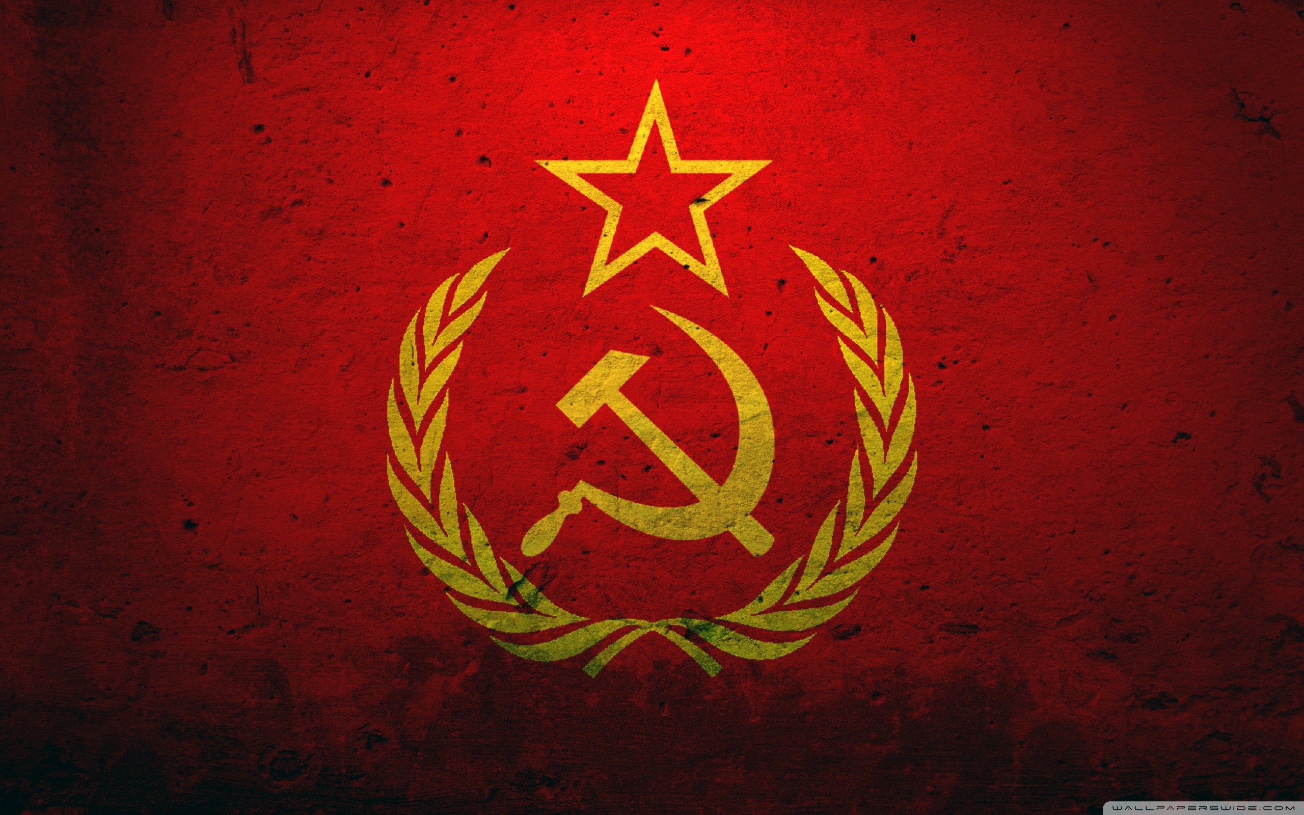 Grunge Flag Of The Soviet Union HD Wide Wallpaper for Widescreen