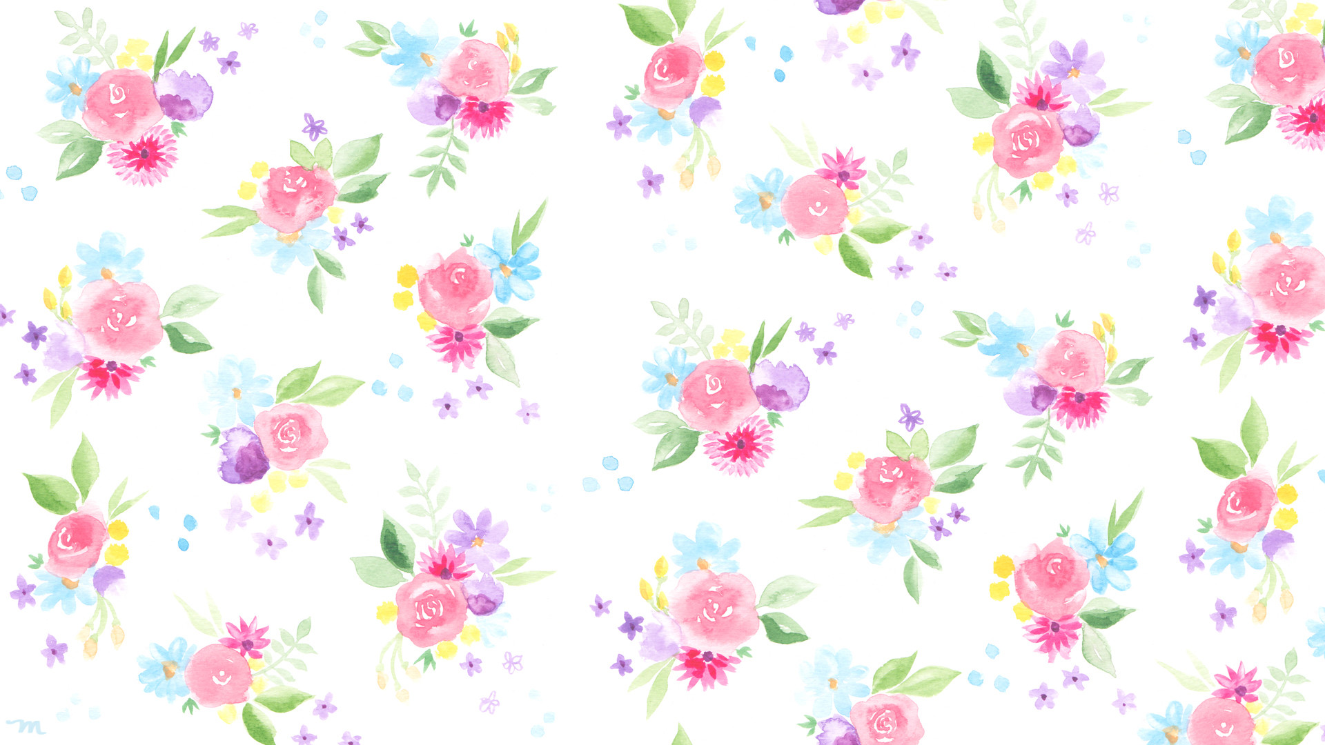 April watercolor desktop download mospens studio