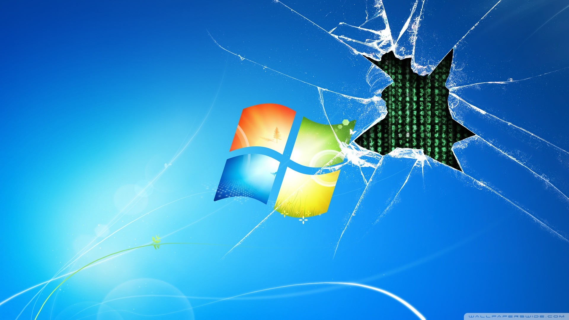 Windows 7 runs on the Matrix Wallpaper Reviews, news, tips