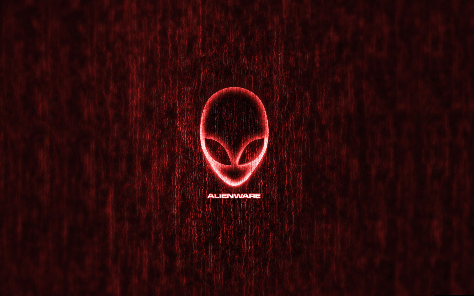 Red Alienware Matrix Wallpaper HD