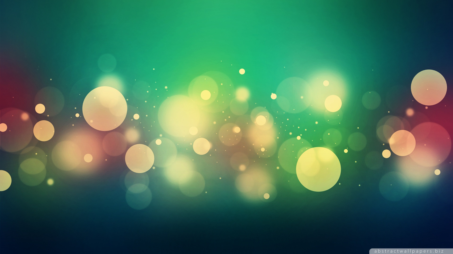 Abstract Colorful Bubbles Wallpaper