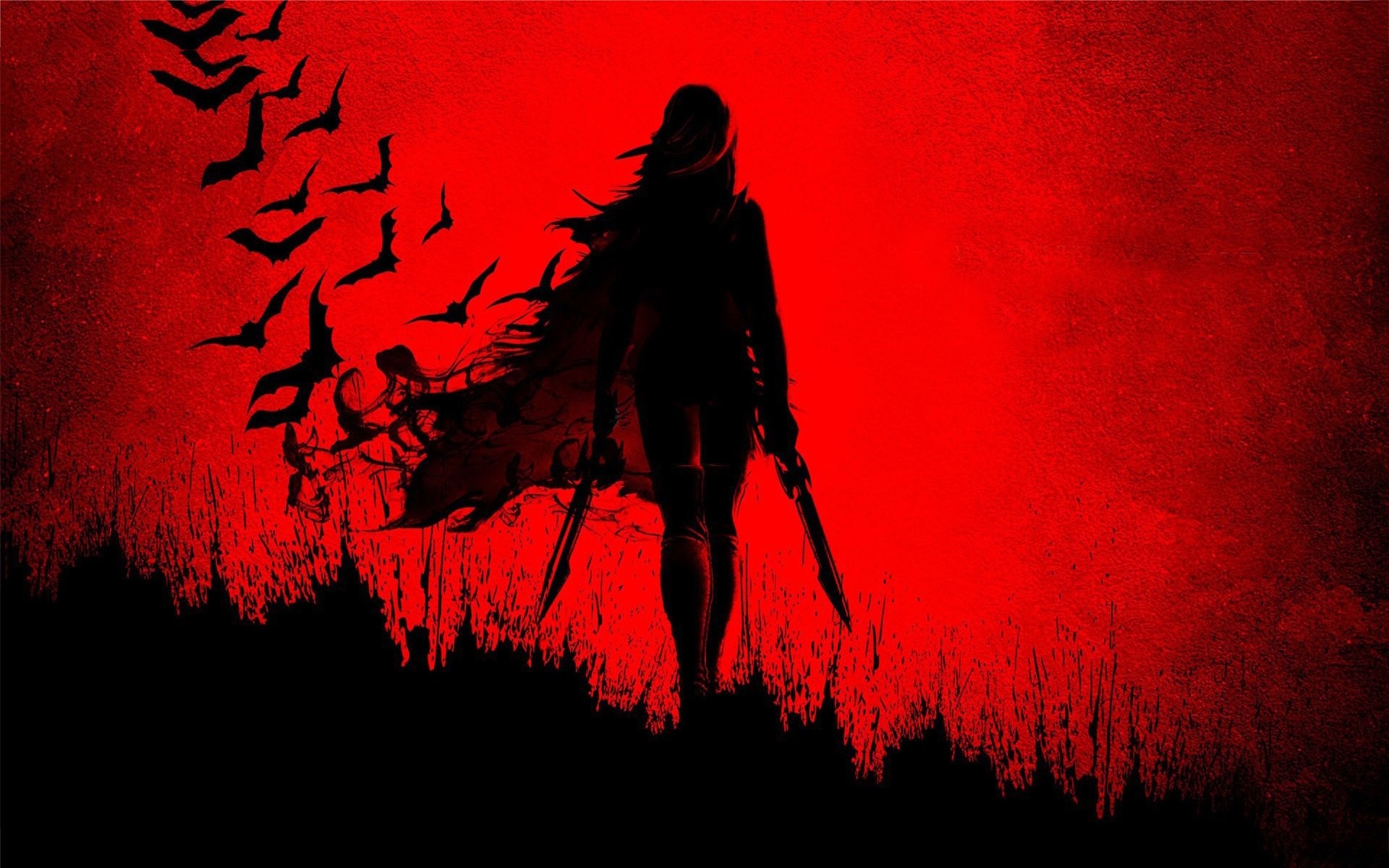 Blade-girl-shadow-wide-red sword anime wallpaper | | 683479 |  WallpaperUP