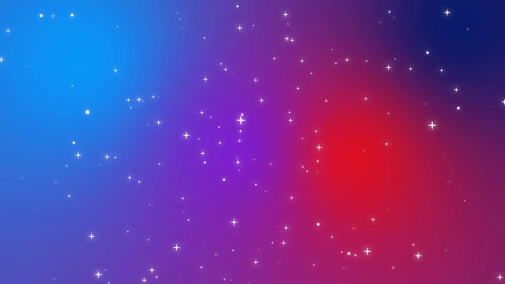 Subscription Library Sparkly white light particles moving across a red purple blue gradient background imitating night sky full