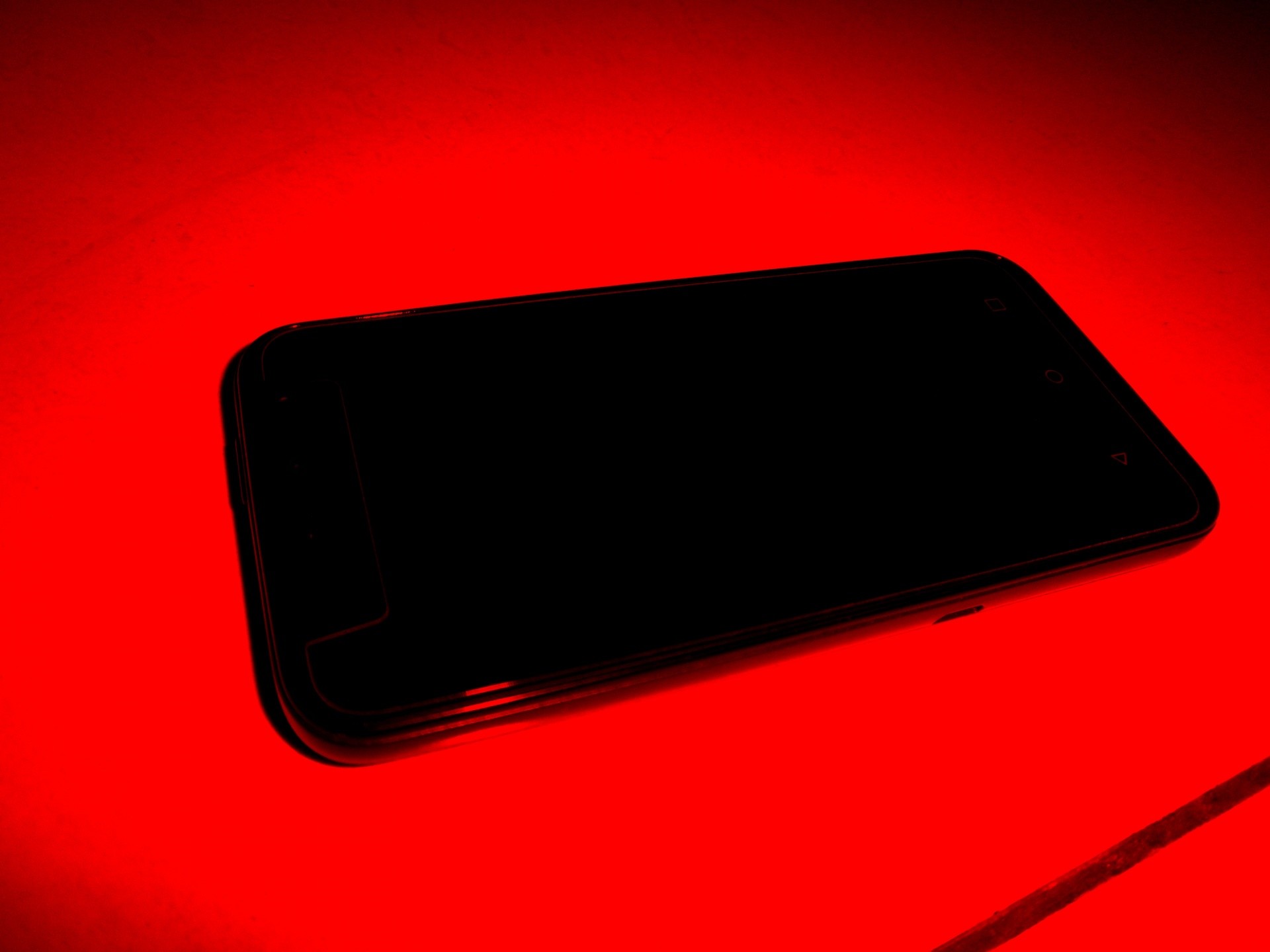 Cell Phone – Red Background