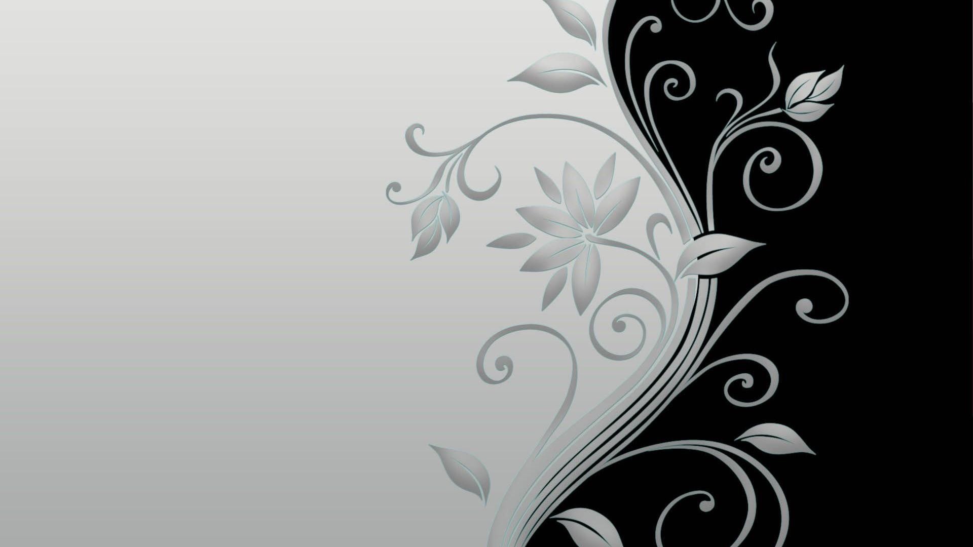 Black And White Floral Wallpaper 15 High Resolution Wallpaper
