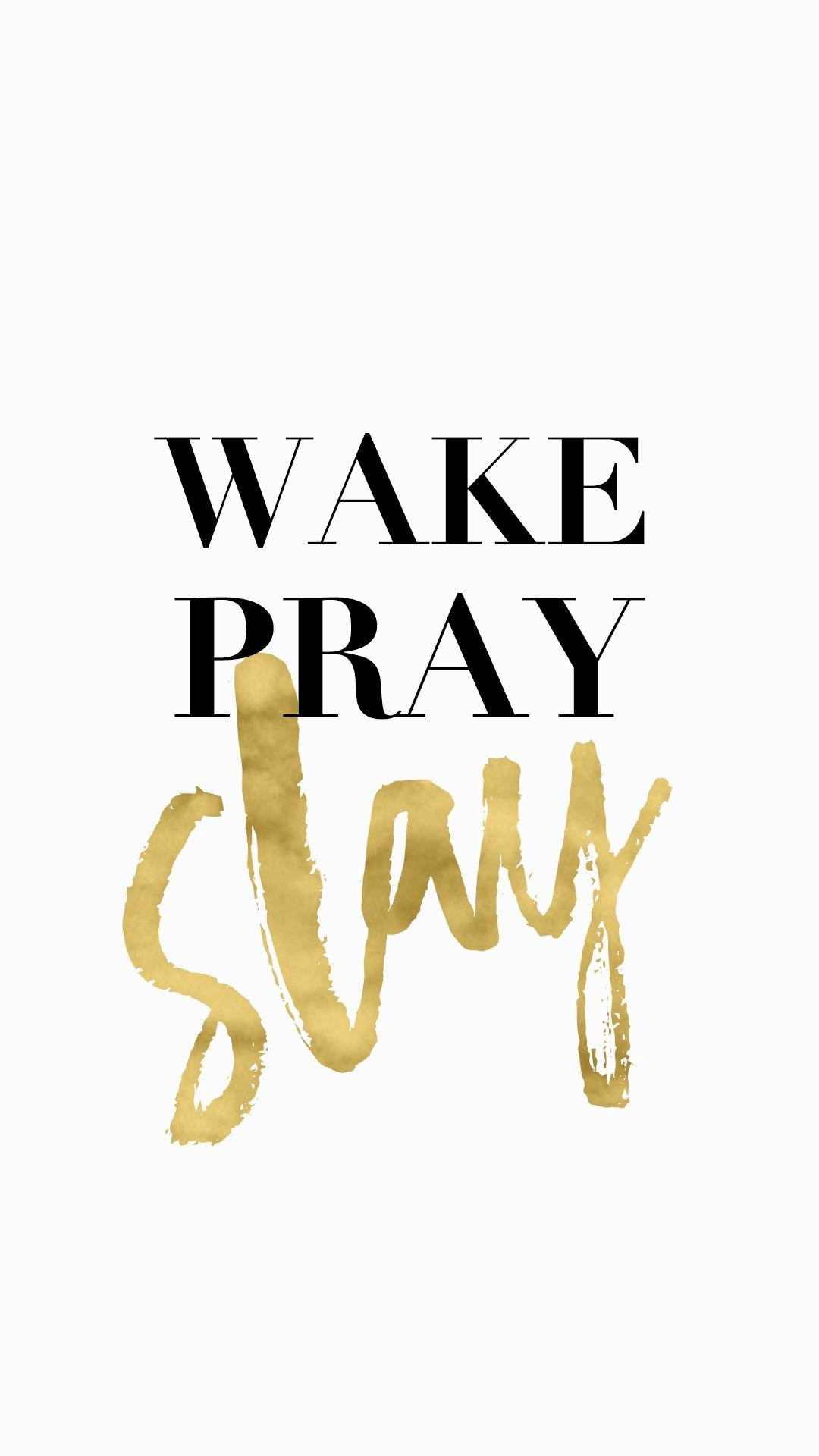 Wake pray slaygold black and white