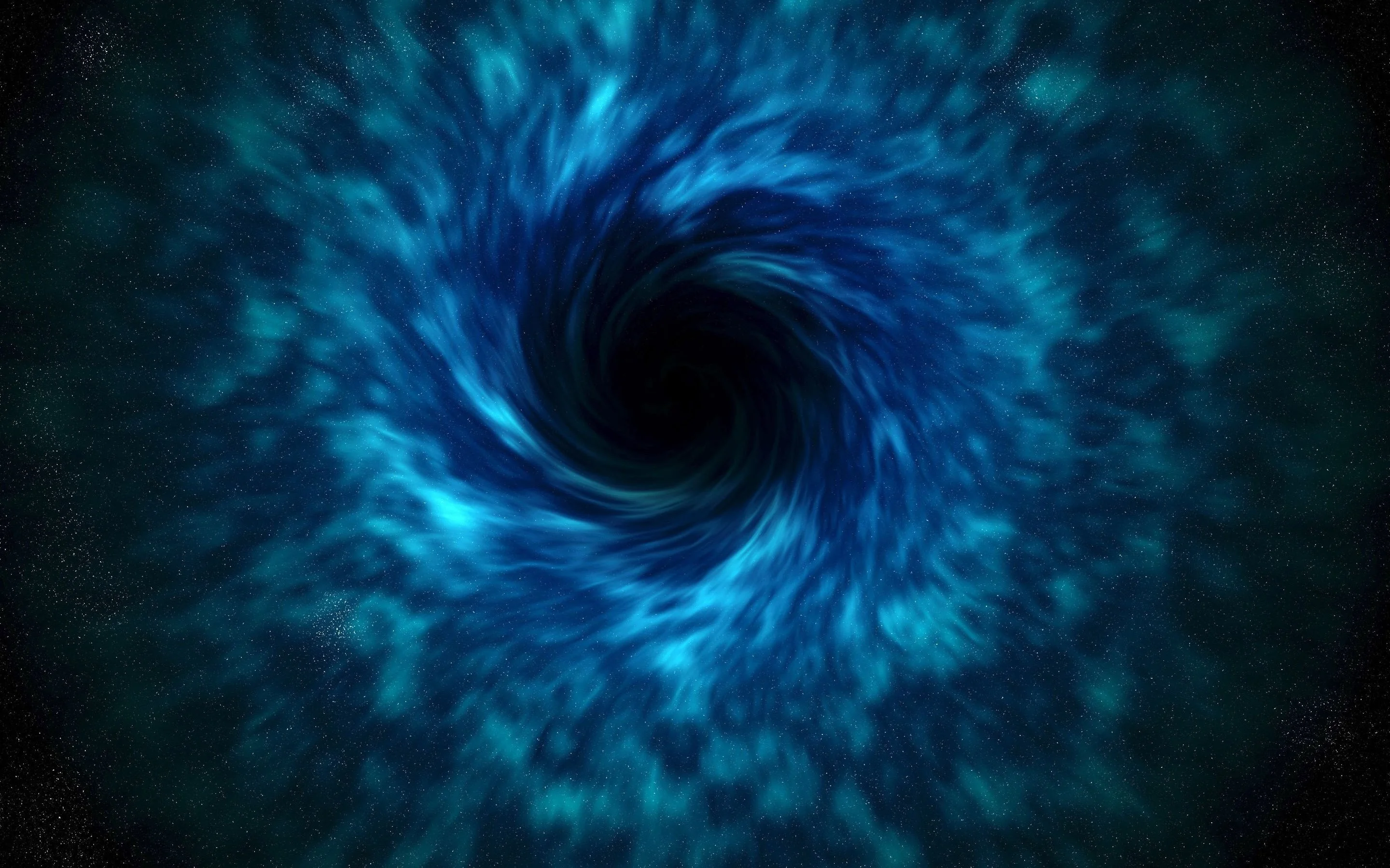Blue Space Swirl