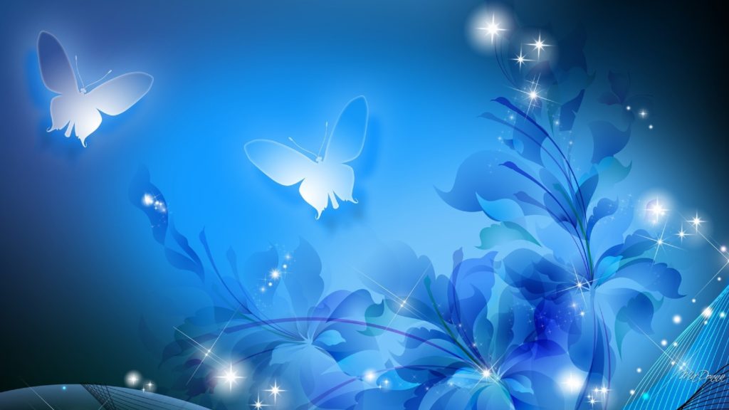 Light Blue Flowers Hd Desktop Background 1