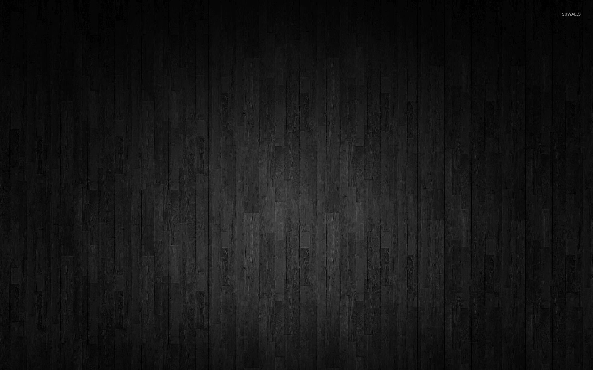 Horizontal dark gray wooden panels wallpaper