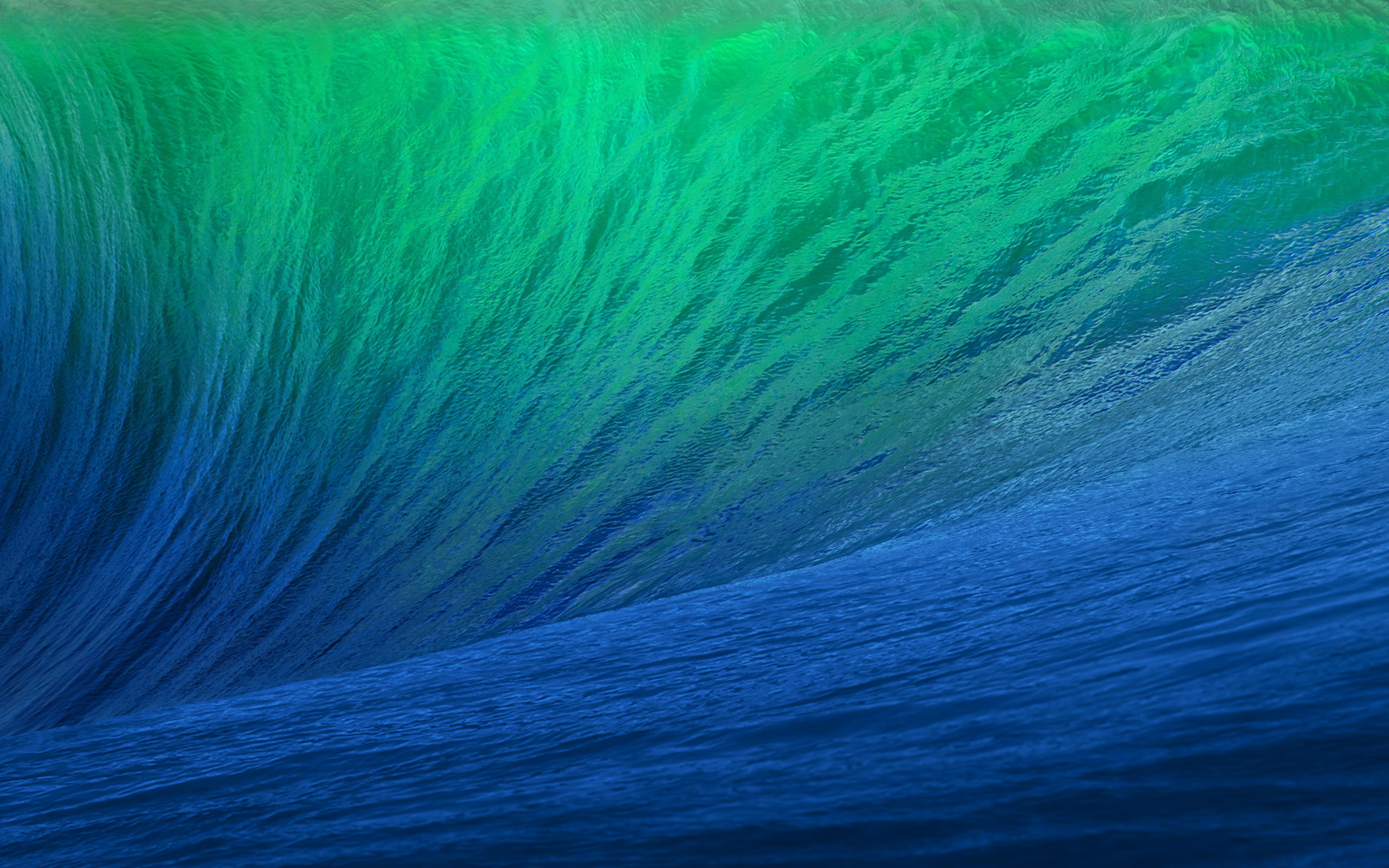 Green blue ocean wave