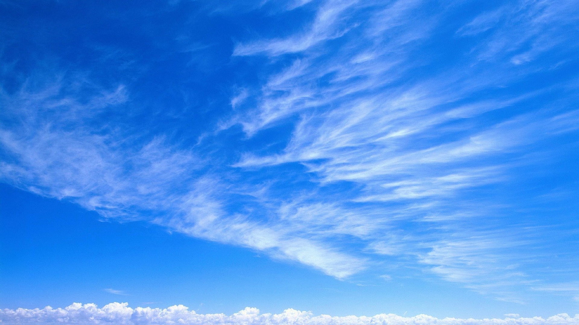 Wallpaper sky, blue, white, clouds, tenderness