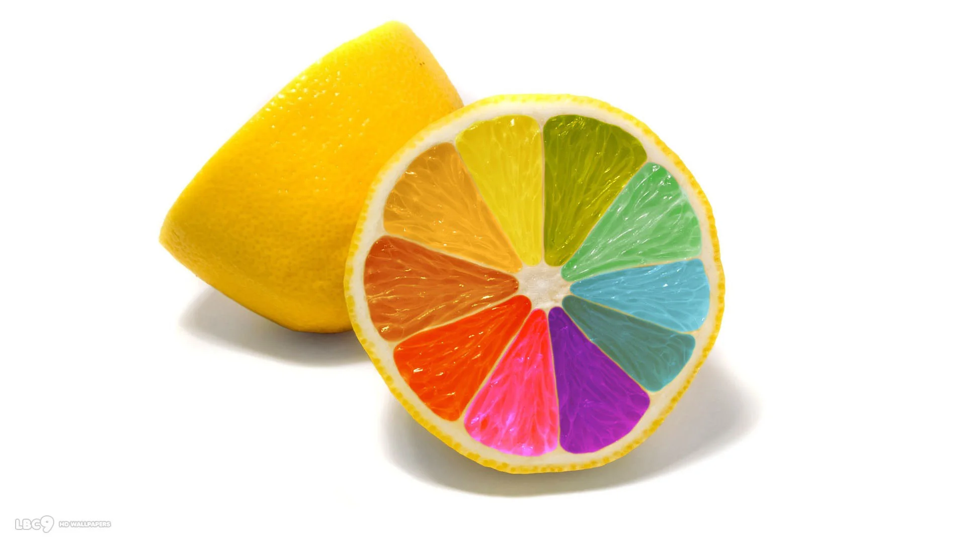 hd pics photos fruits orange fruit rainbow color half cut desktop  background wallpaper