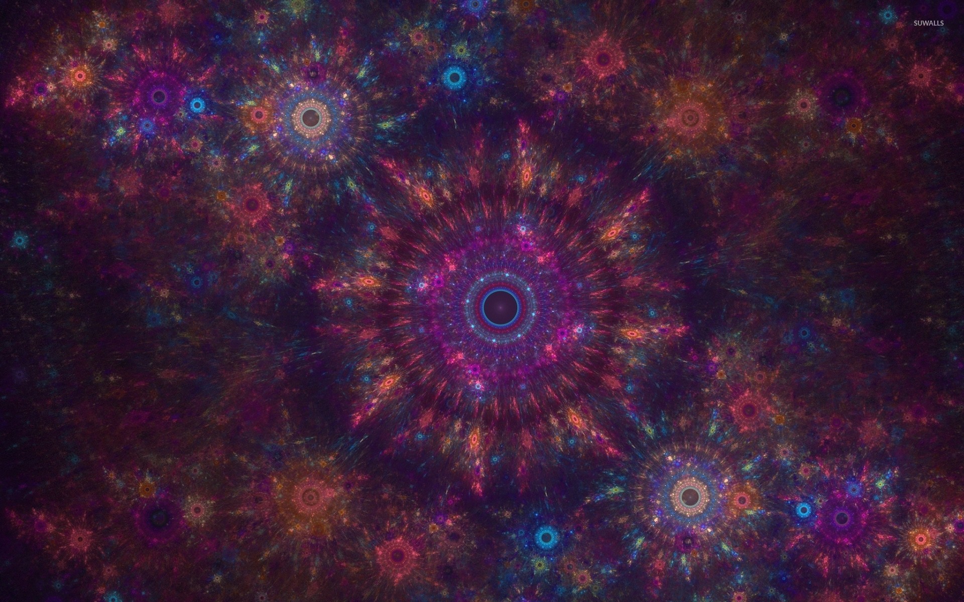 Purple shades of fractal wallpaper jpg