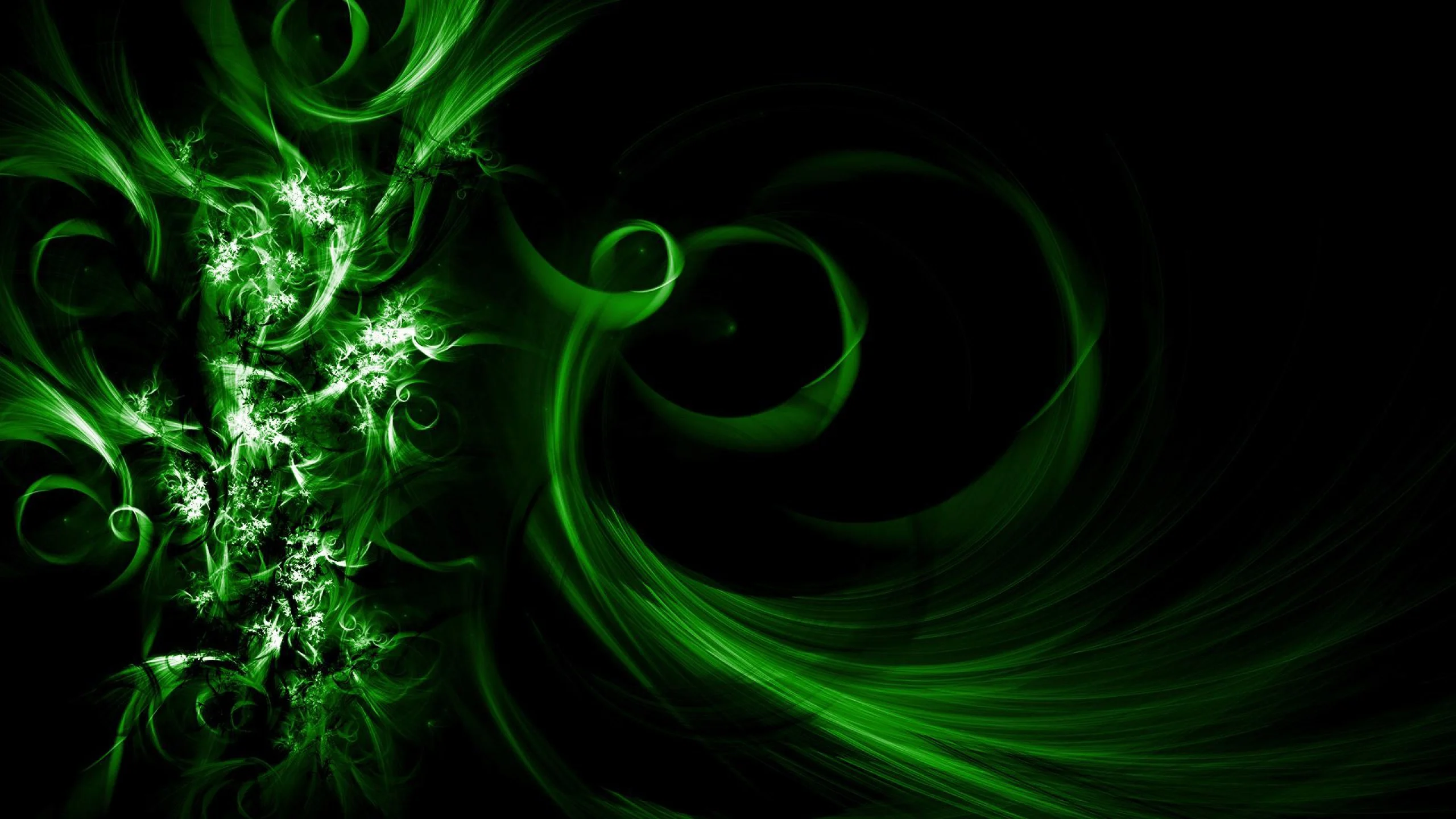 Cool Abstract Wallpaper with an Image of Dark Green Waves – HD Wallpapers for Free