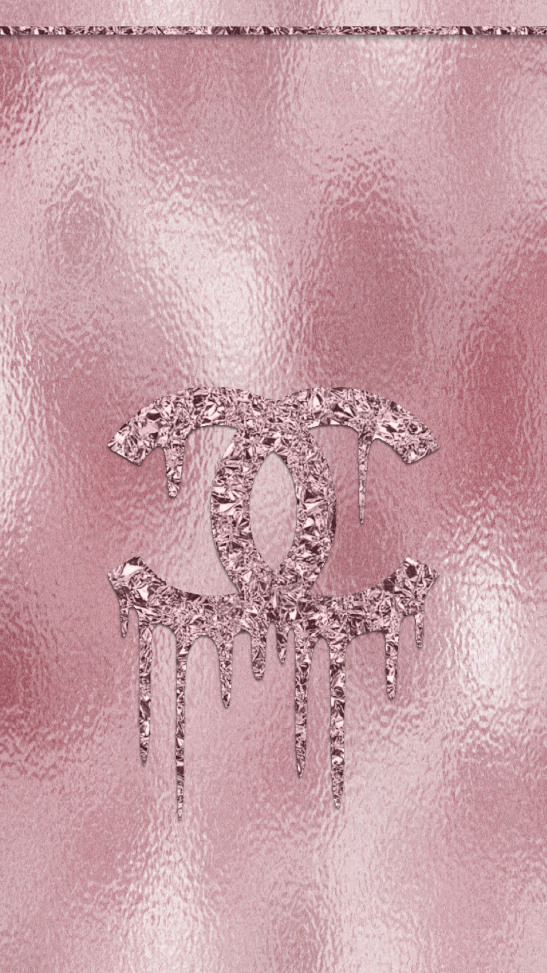 Tees iScreens Chanel Rose Gold / Pink Homecreen / Lock