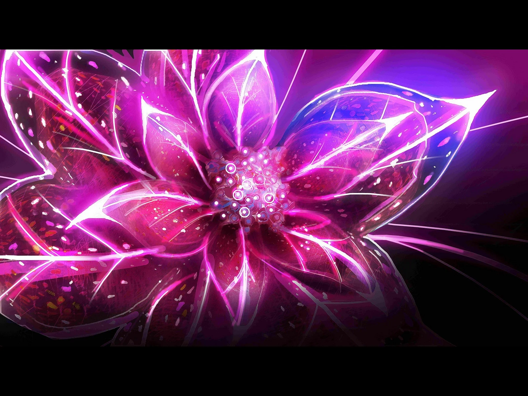 Abstract Fantasy Art Artwork Child Of Eden Colorful Flower Pink Purple Blue  HD Wallpaper Res: