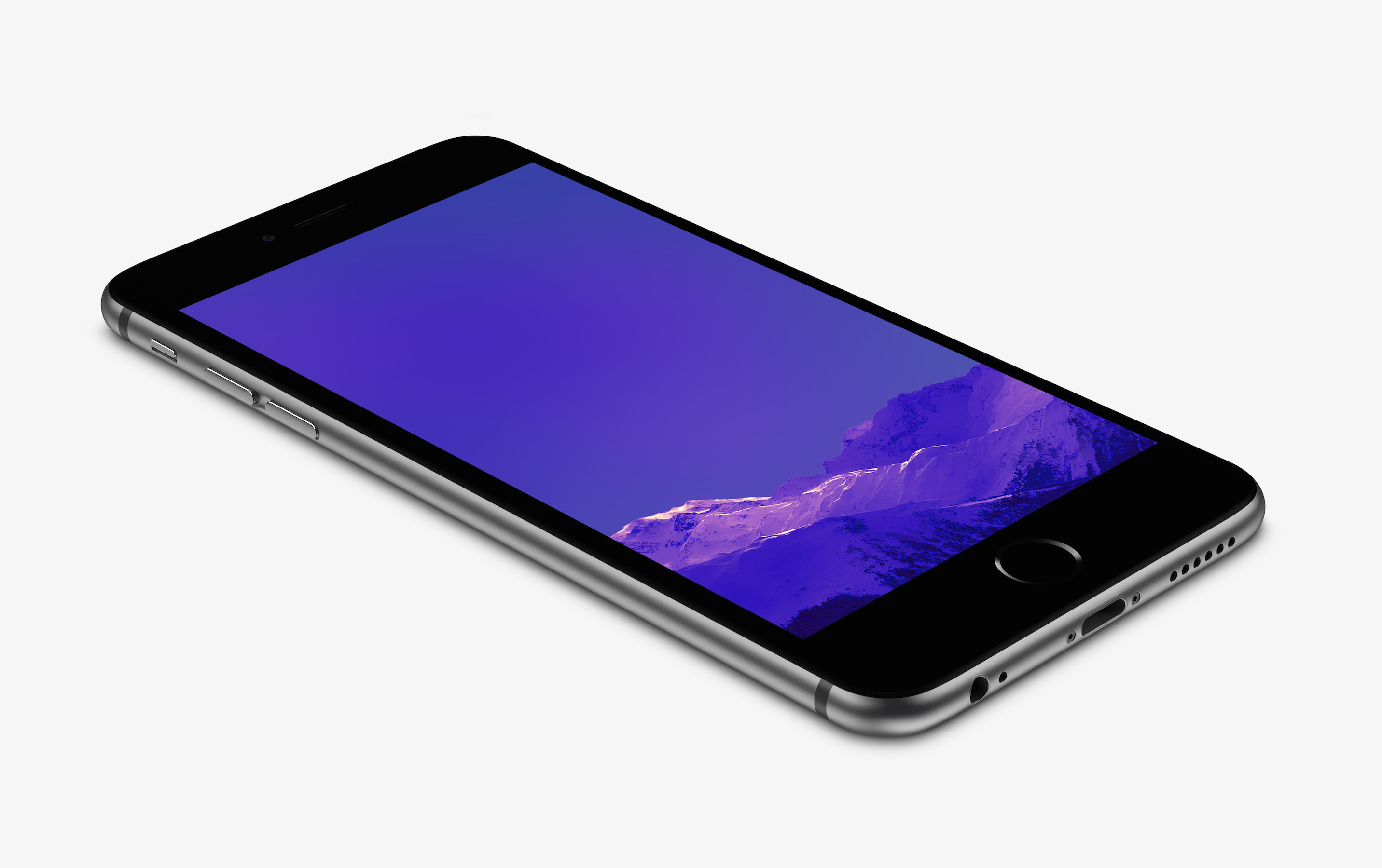 Purple Mountain Wallpaper for iPhone 6 and 6 Plus by kiwimanjaro