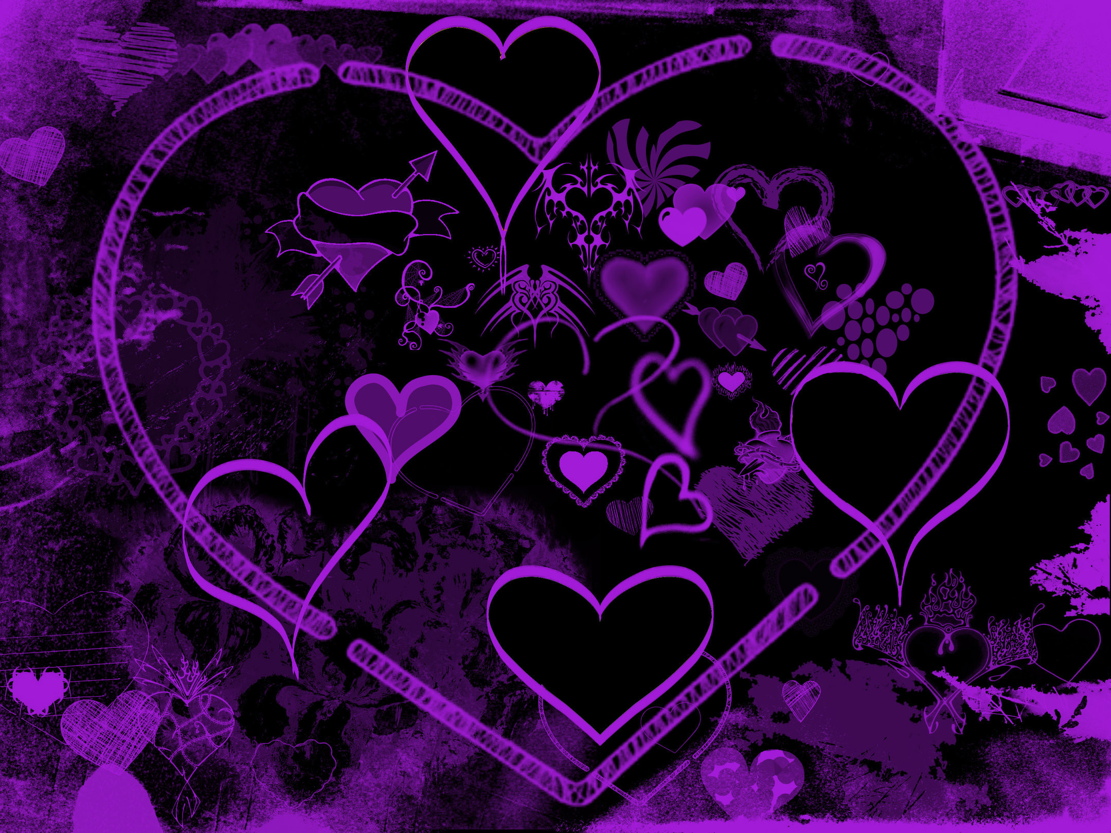 Purple Hearts by Daemonika on DeviantArt