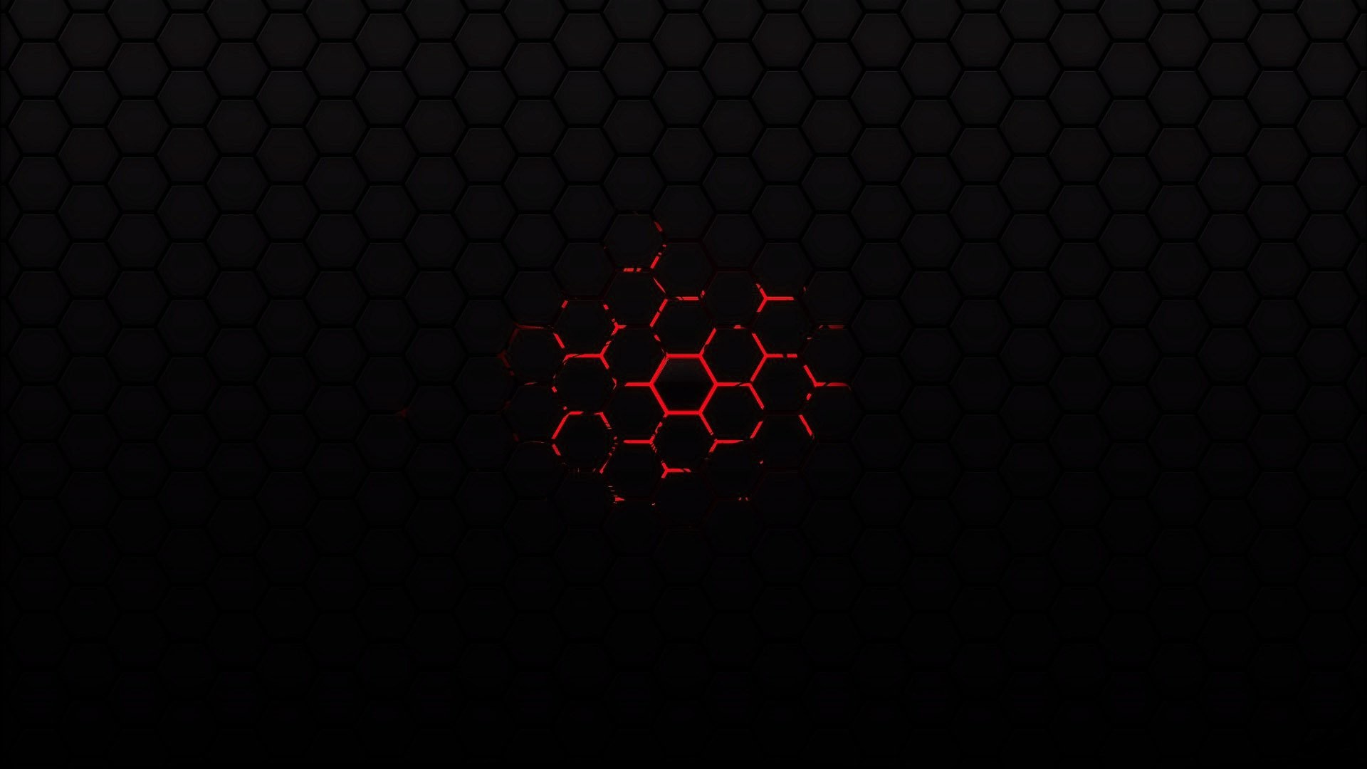 Black Background Hexagon