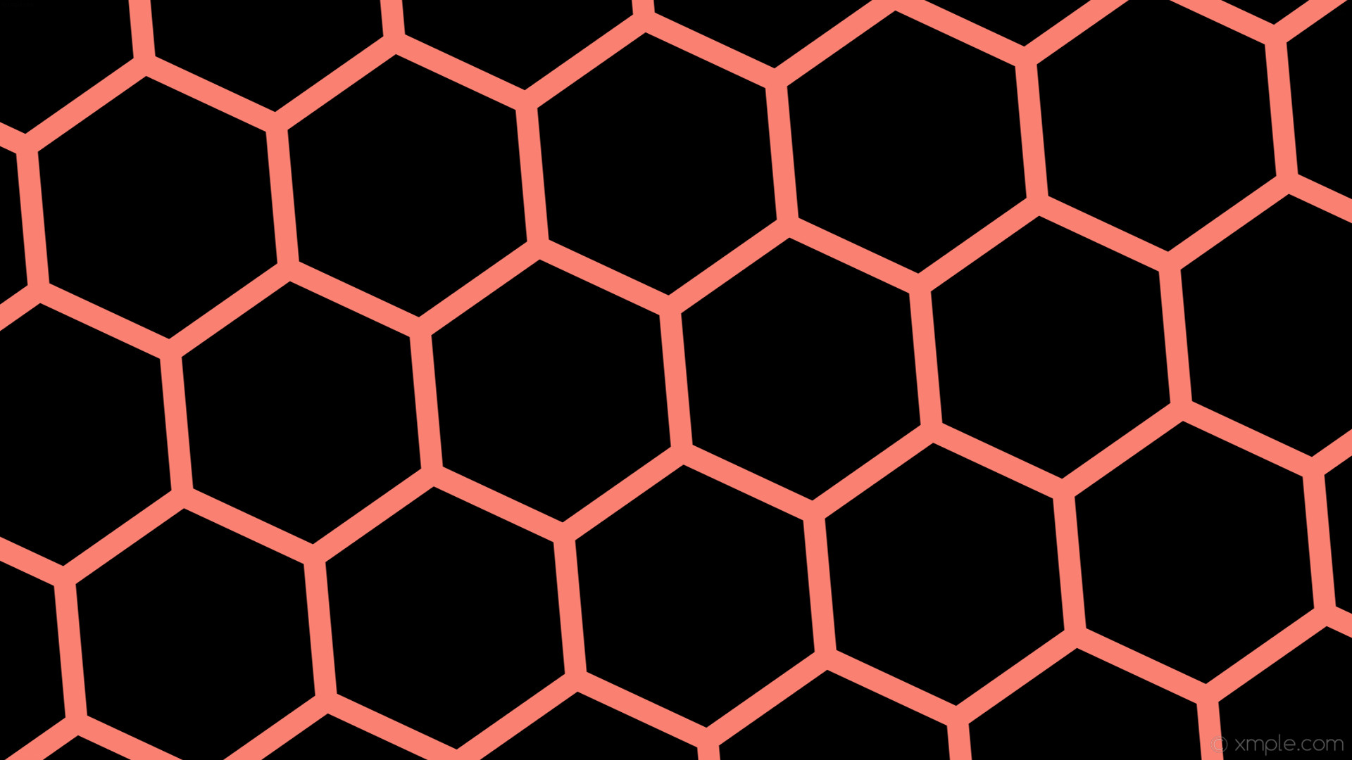 Wallpaper beehive honeycomb black red hexagon salmon #fa8072 diagonal 5 31px 356px