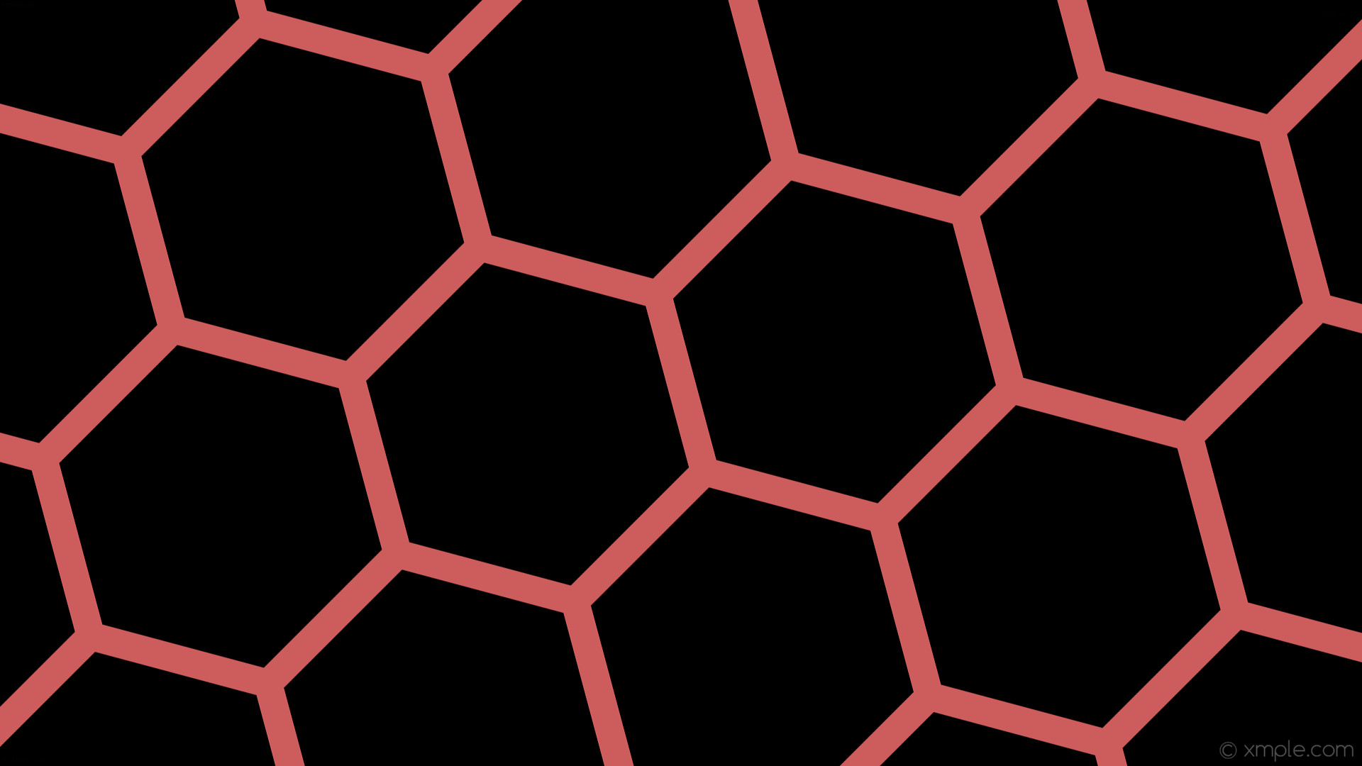 Wallpaper beehive honeycomb black red hexagon indian red #cd5c5c diagonal 15 40px