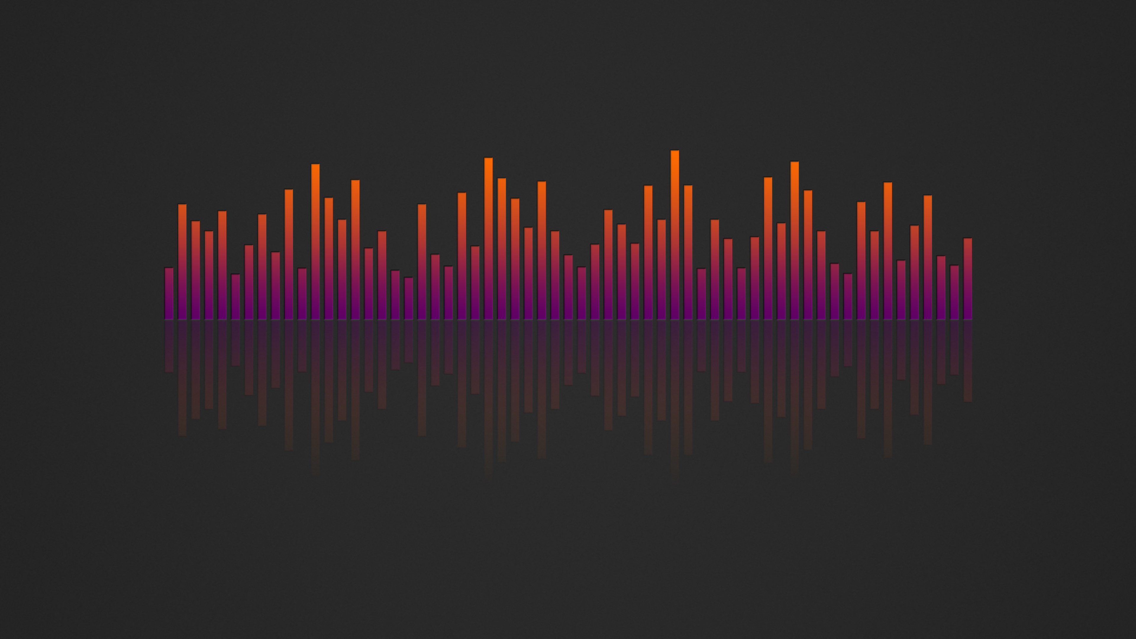 … Music Visualizer 4K Wallpaper Orange Purple by RV770