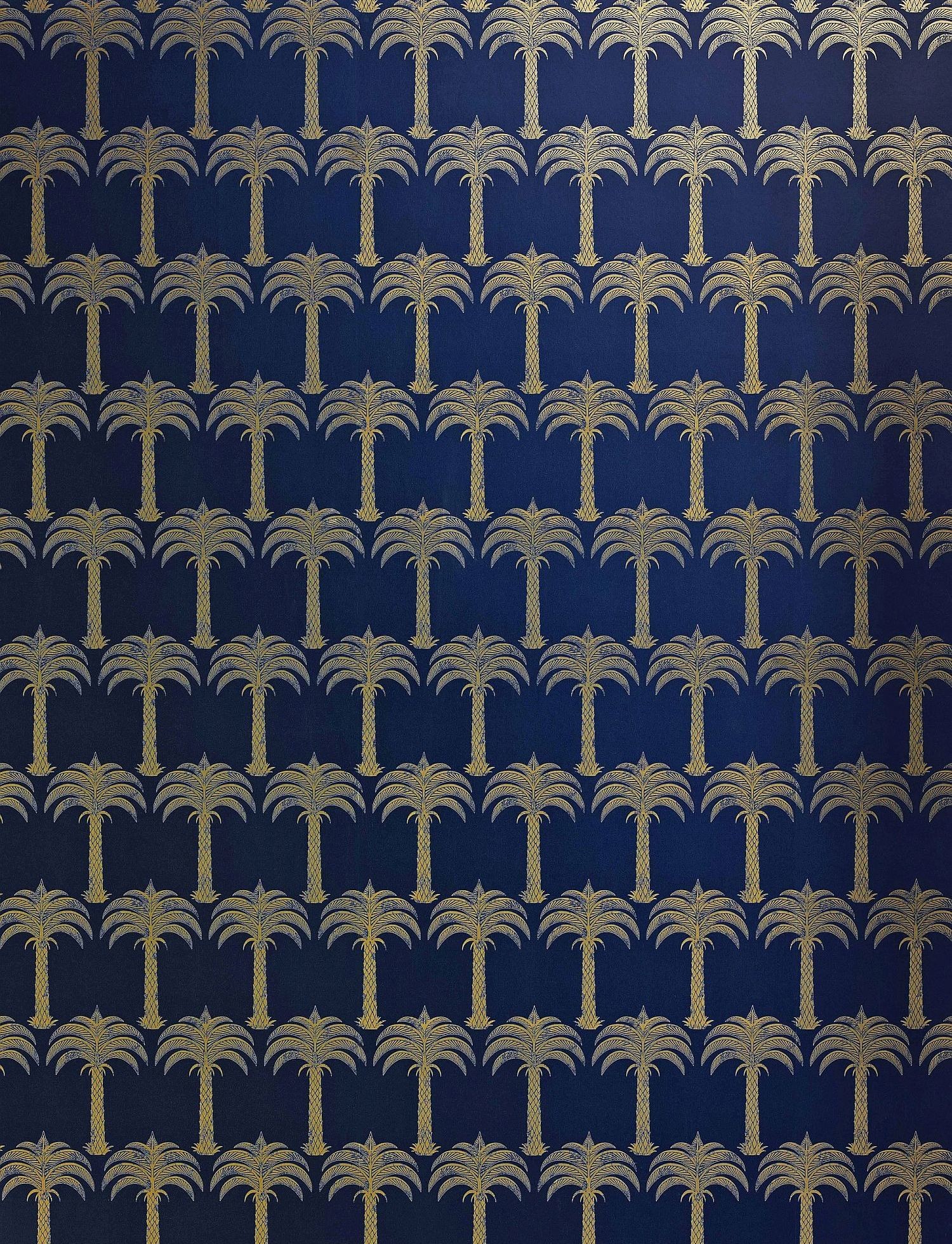 Marrakech Palm by Barneby Gates – Midnight Blue Wallpaper Direct 78