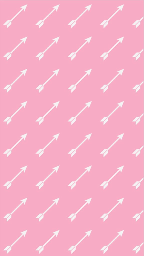 Pink Background White Arrows Pattern iPhone 6 wallpaper