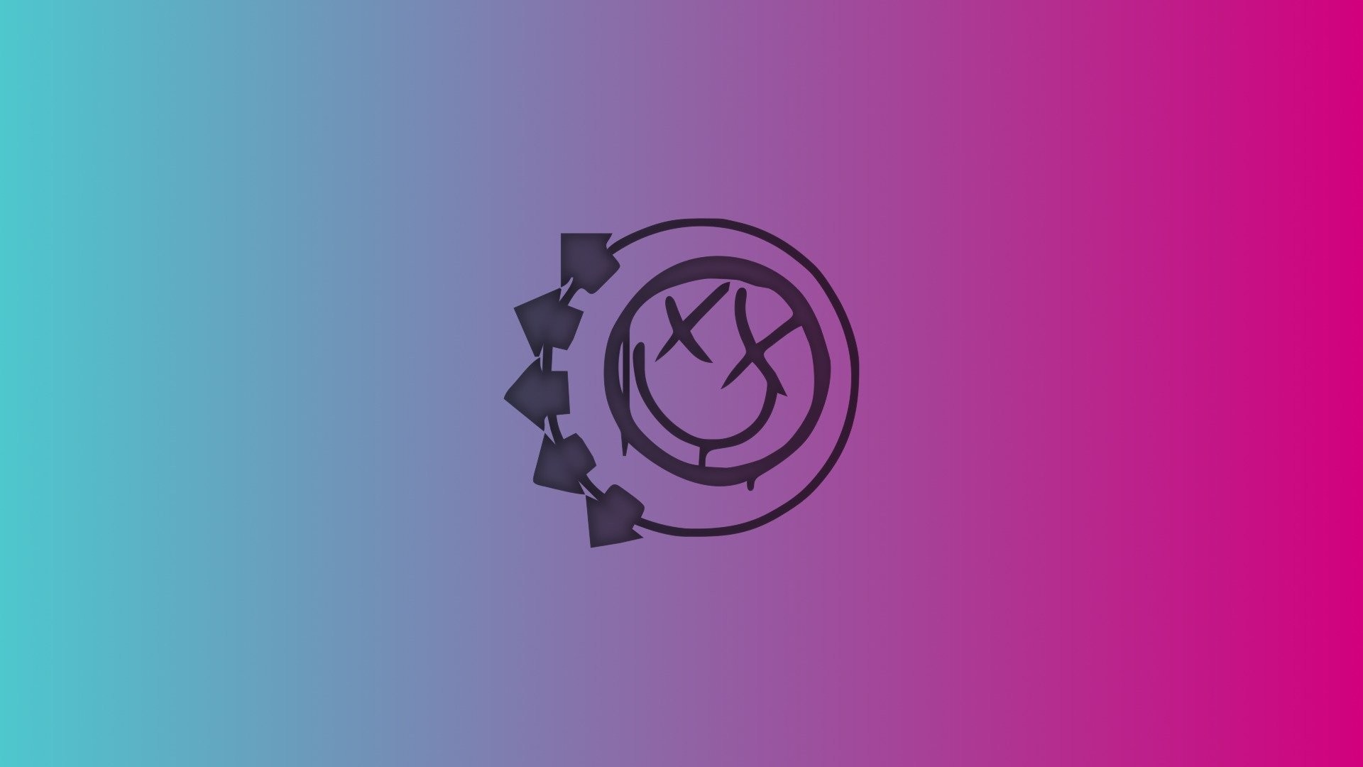 Blink 182 minimalism blue pink