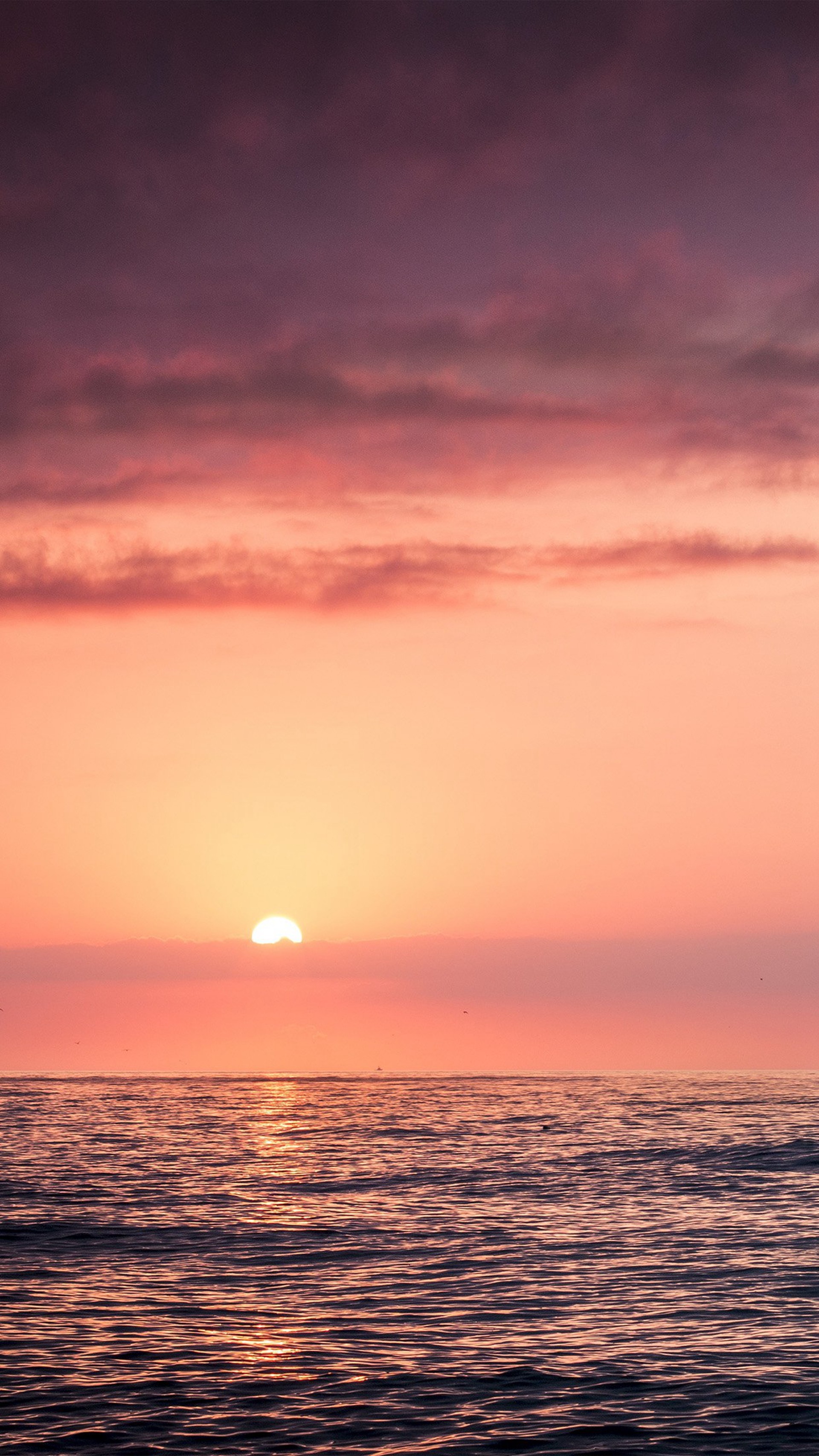 Sunset Sea Beach Sky Red #iPhone #6 #plus #wallpaper